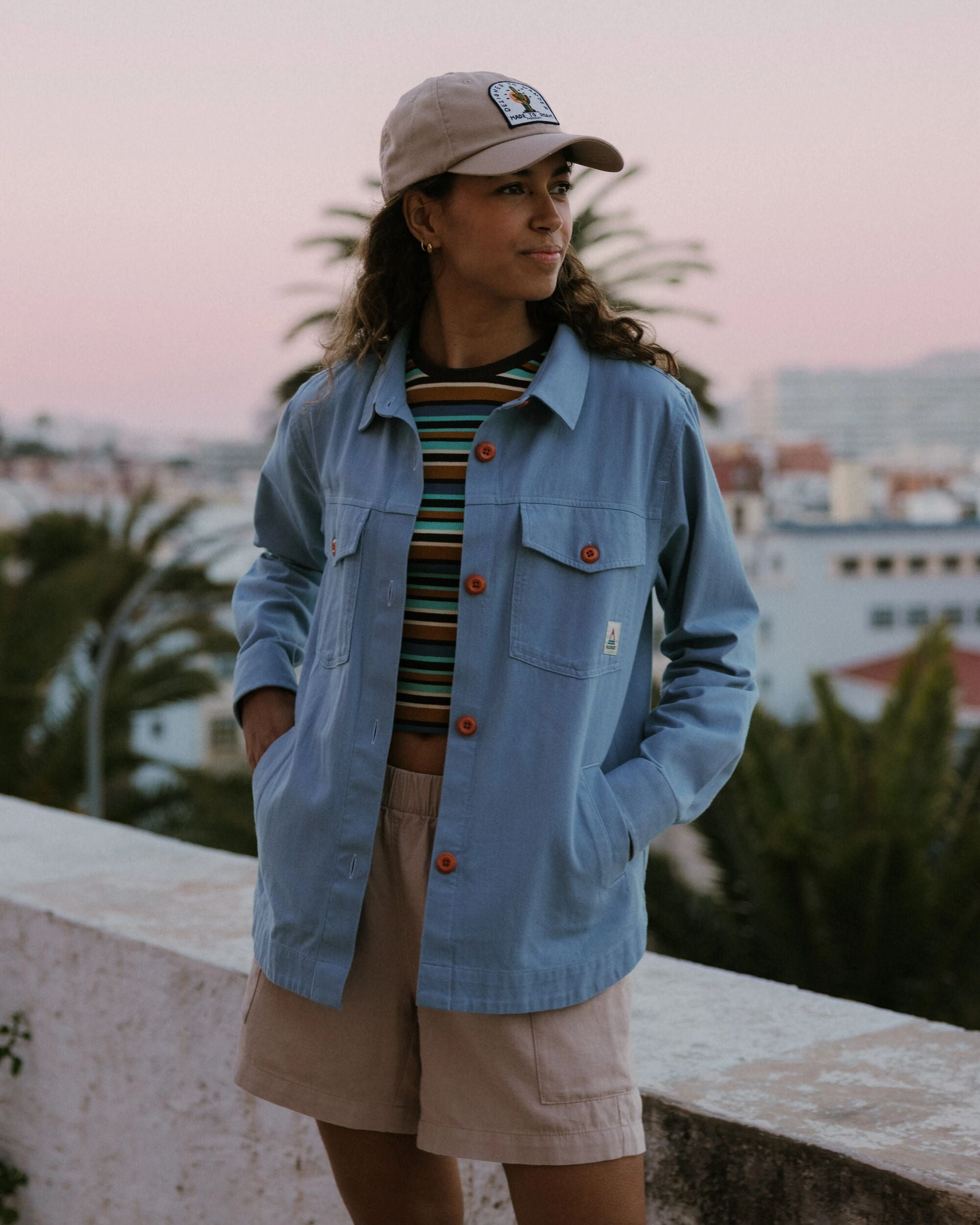 Stella LS Shirt - Faded Denim - Lifestyle