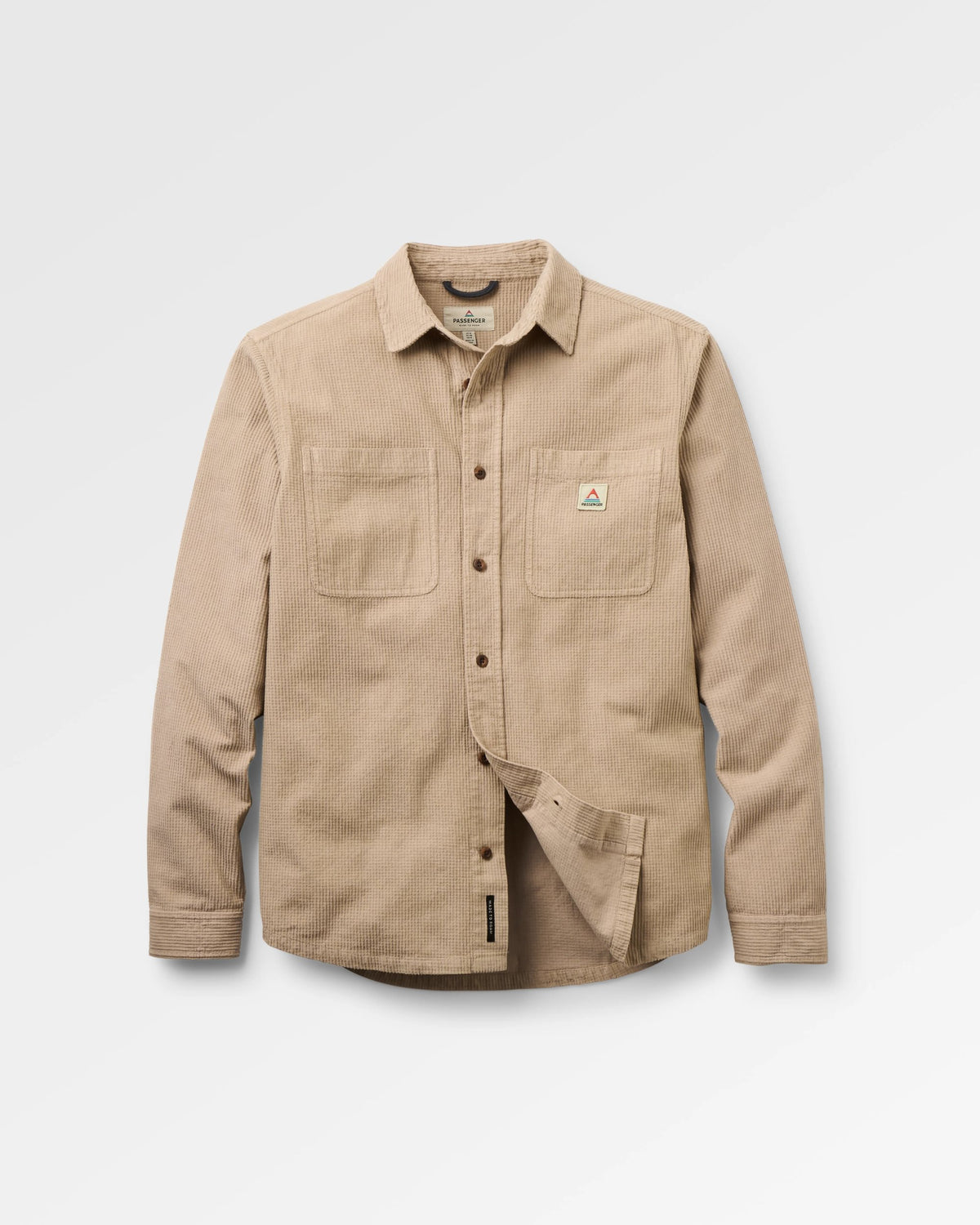 Backcountry Grid Cord Shirt - Simply Taupe - Flatlay