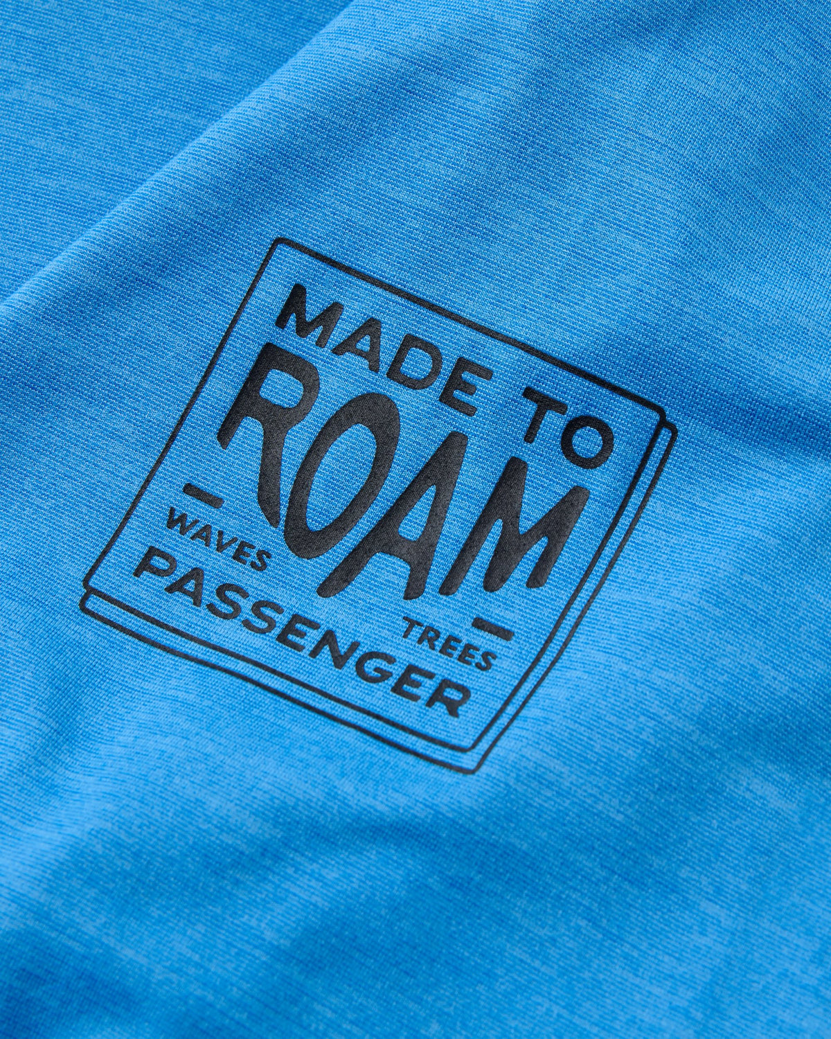 Light Ray Lightweight UPF Hoodie - Marine Blue Marl - Flatlay
