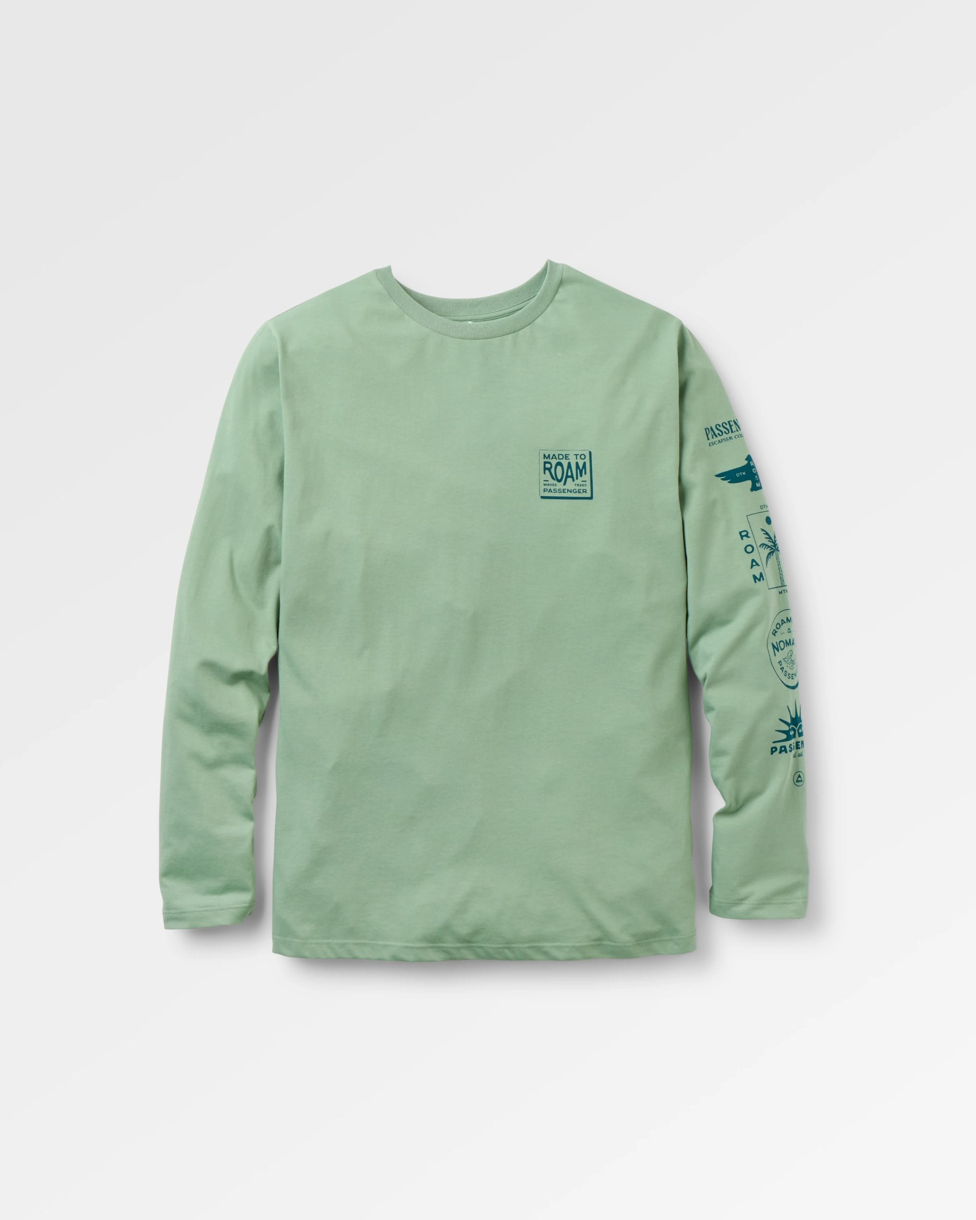 Sonoma LS T-shirt - Pistachio - Flatlay