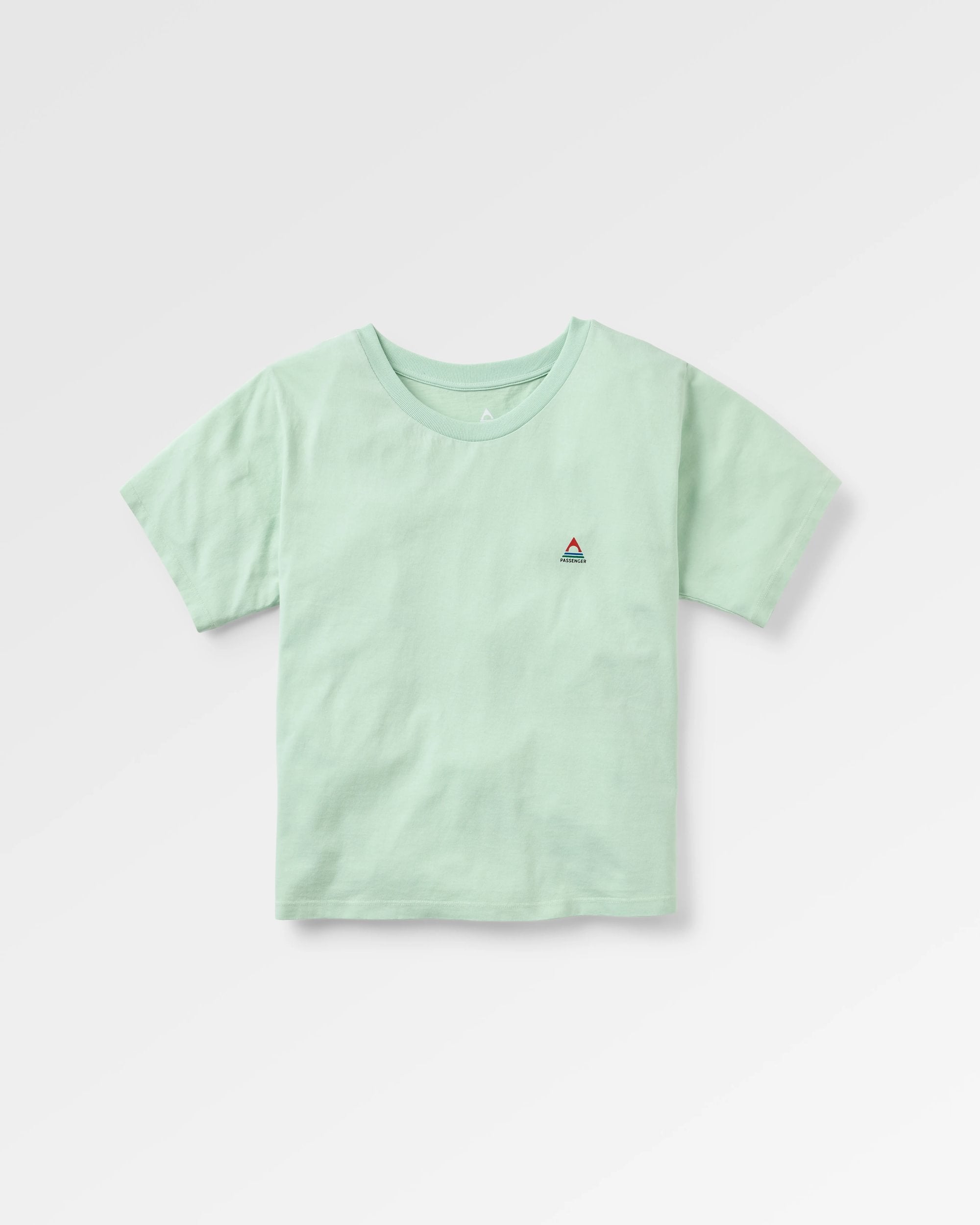 Classic Recycled Cotton T-Shirt - Spearmint - Flatlay