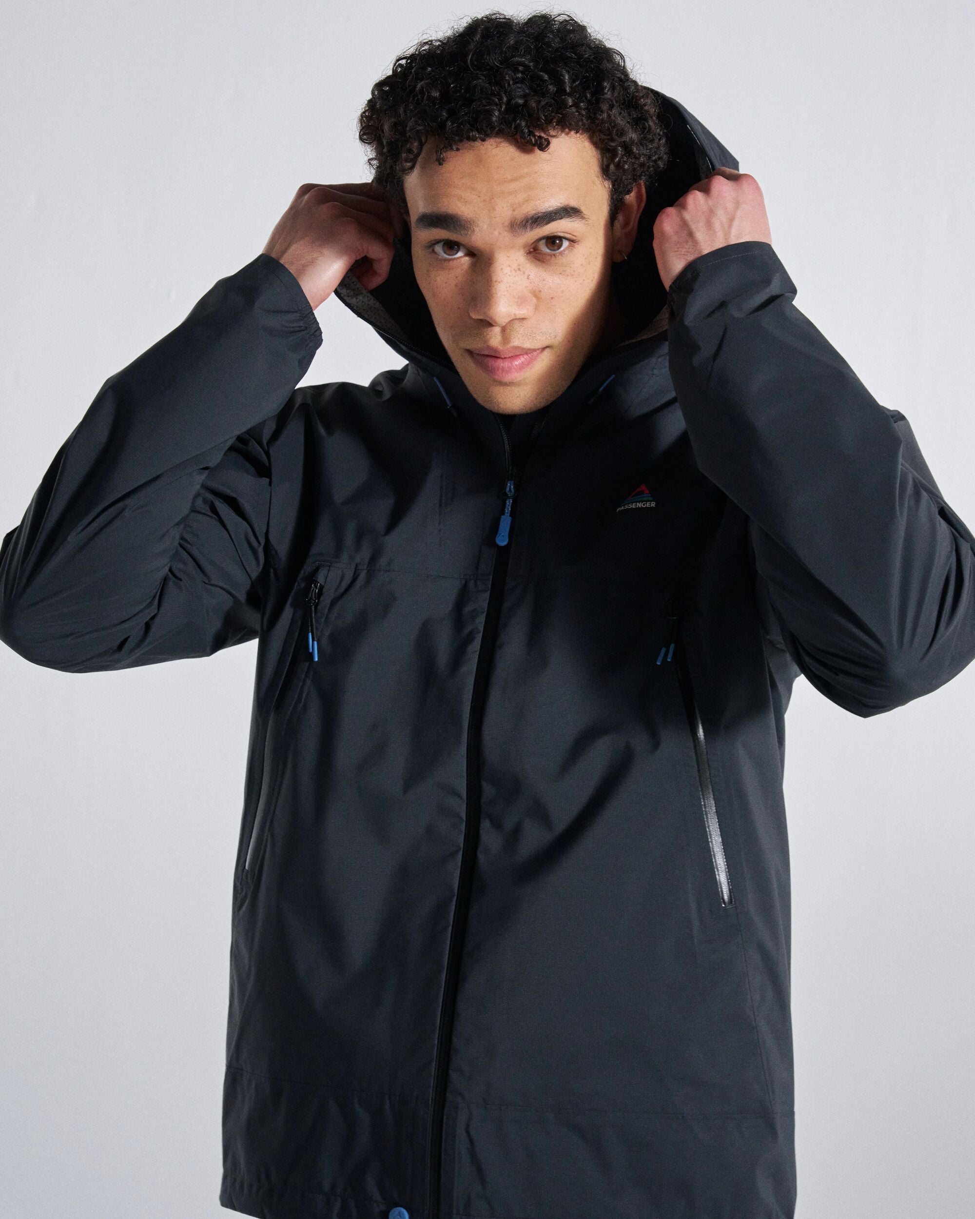 Trailscape Light Men's Waterproof Jacket - Black - Studio Model