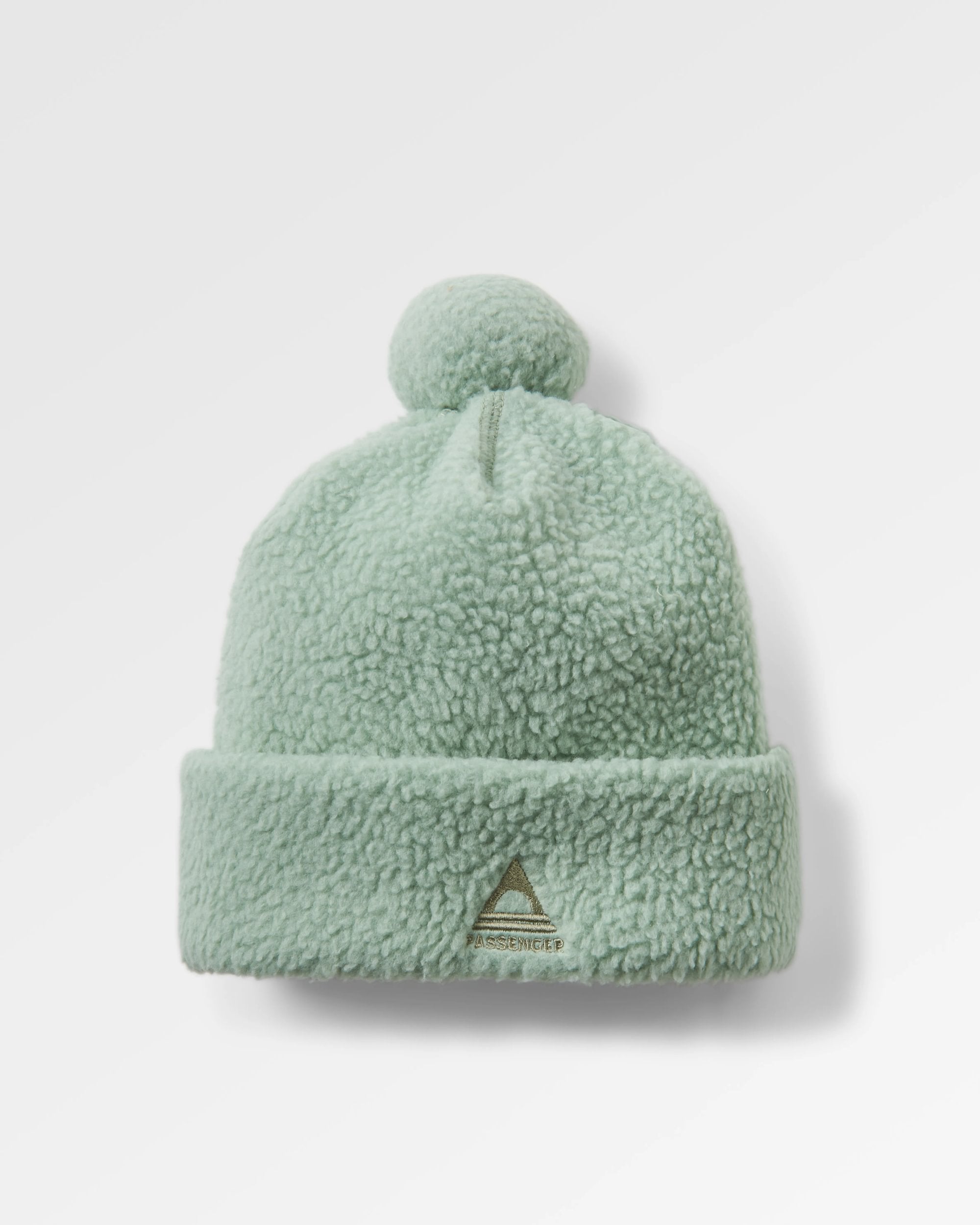 Snow Recycled Sherpa Beanie - Pistachio - Flatlay