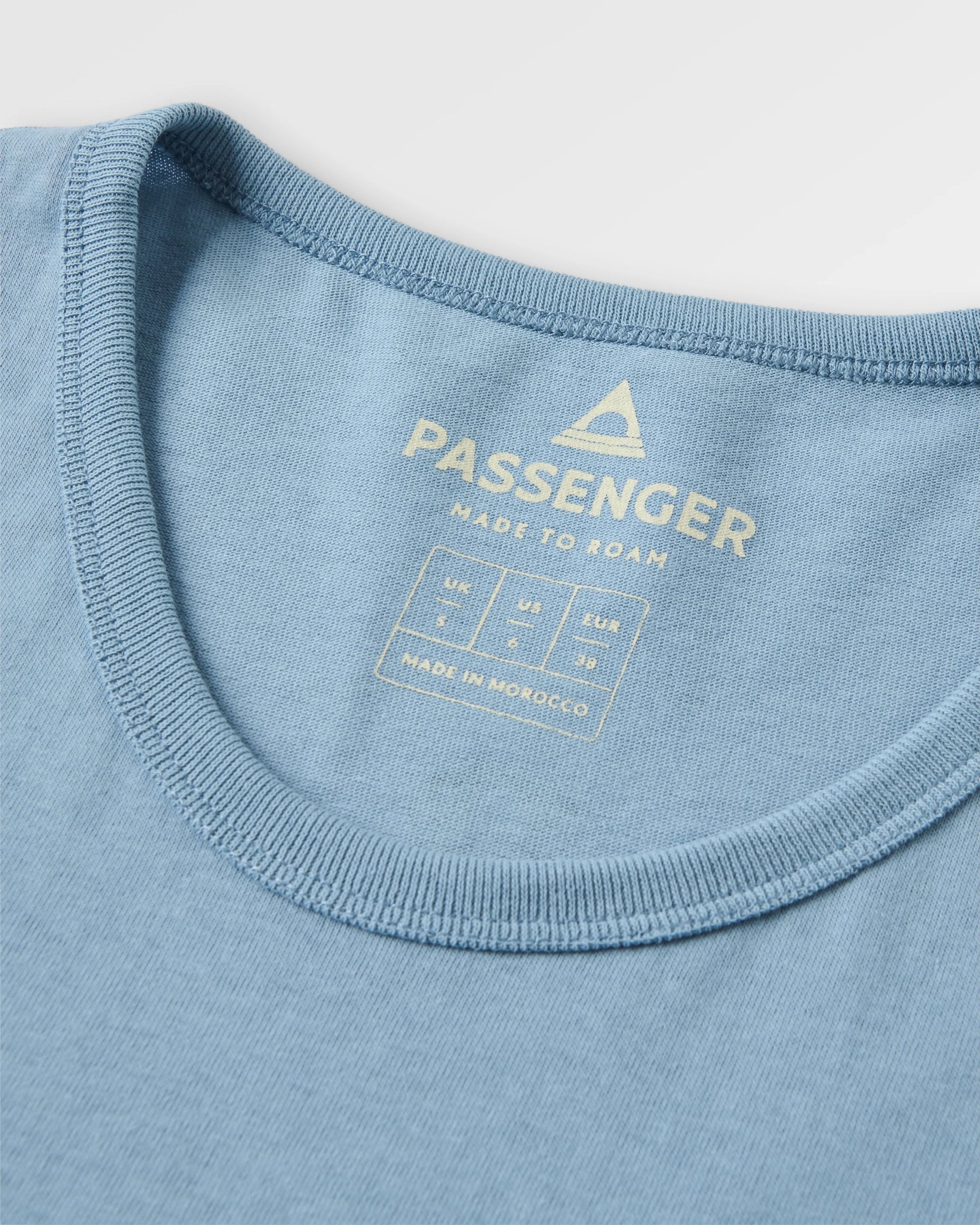 Dawning Recycled Cotton Vest - Faded Denim - Flatlay