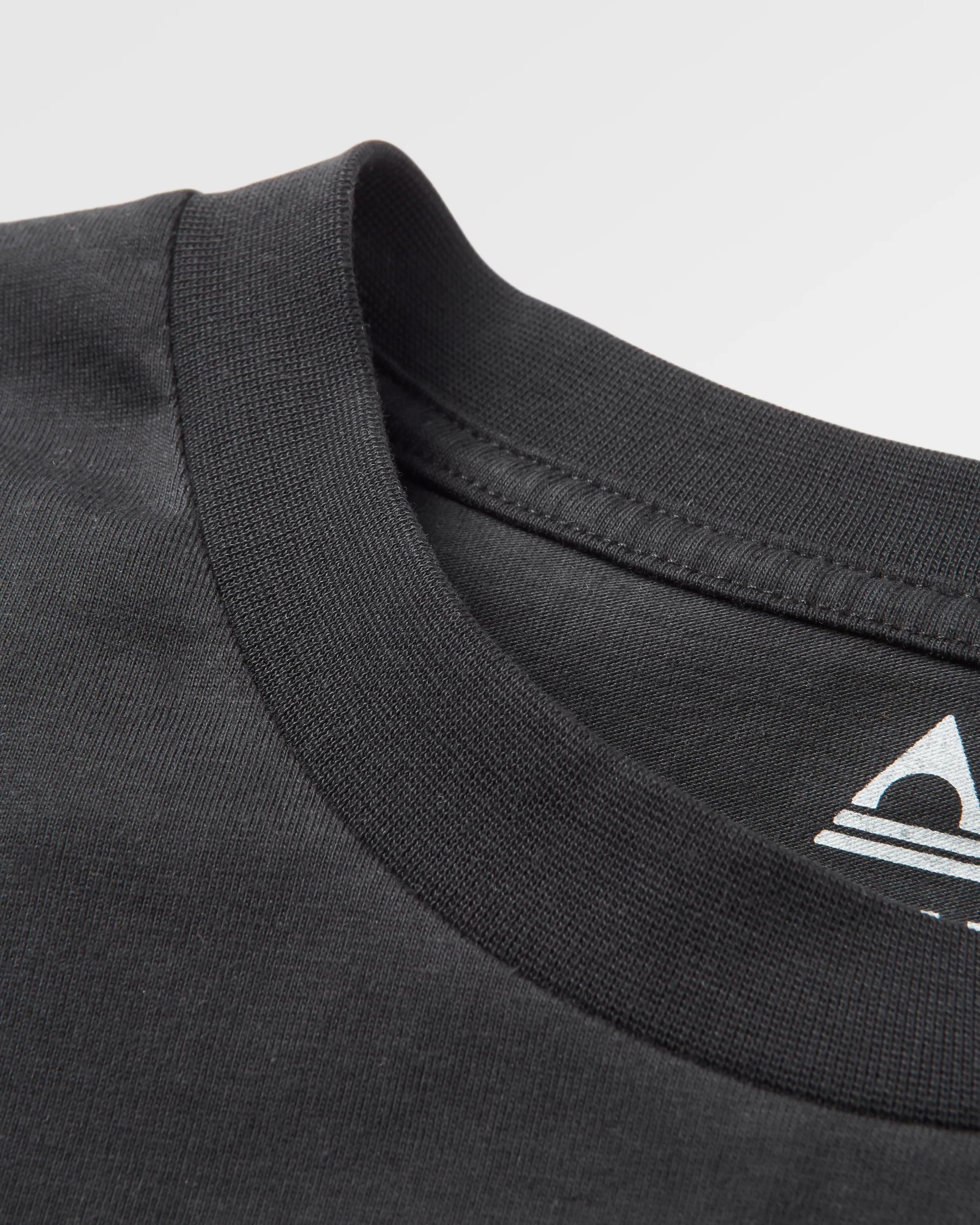 Better Outside Organic Relaxed Fit T-Shirt - Black - Flatlay