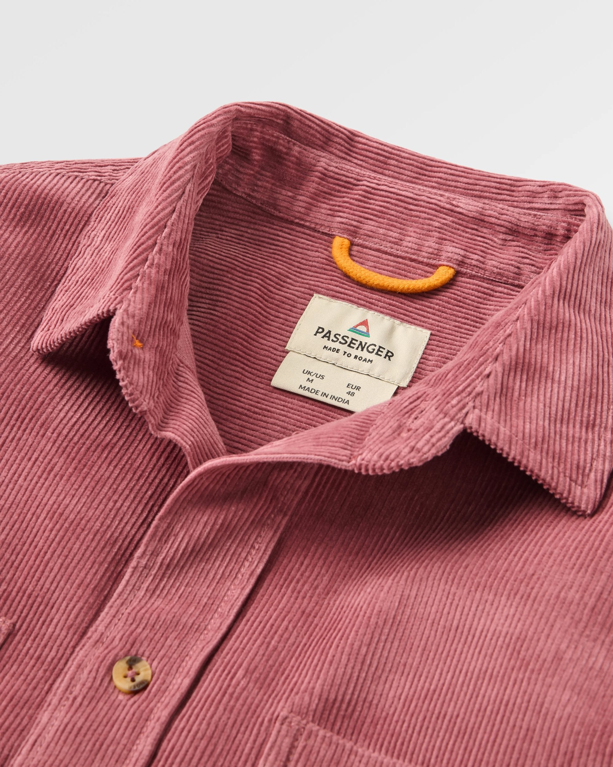 Backcountry Cord Shirt - Crushed Berry - Flatlay