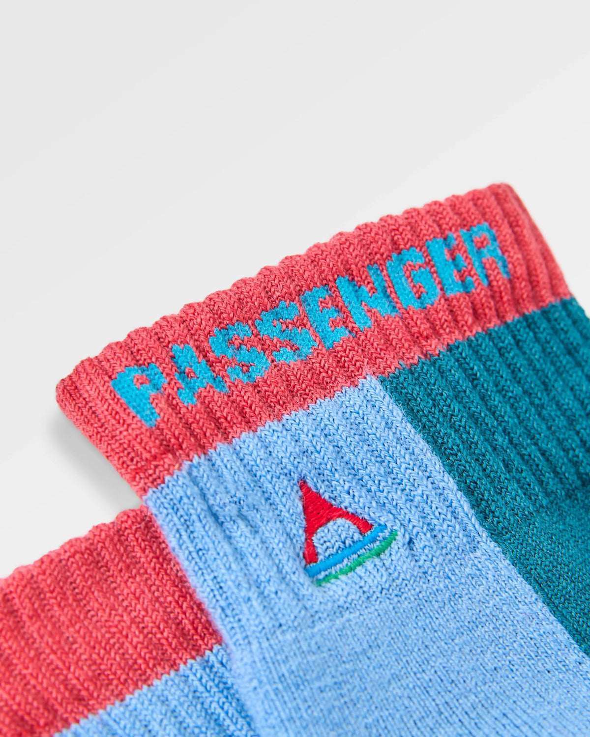 Tillamock Merino Active Quarter Sock - Mediterranean - Flatlay