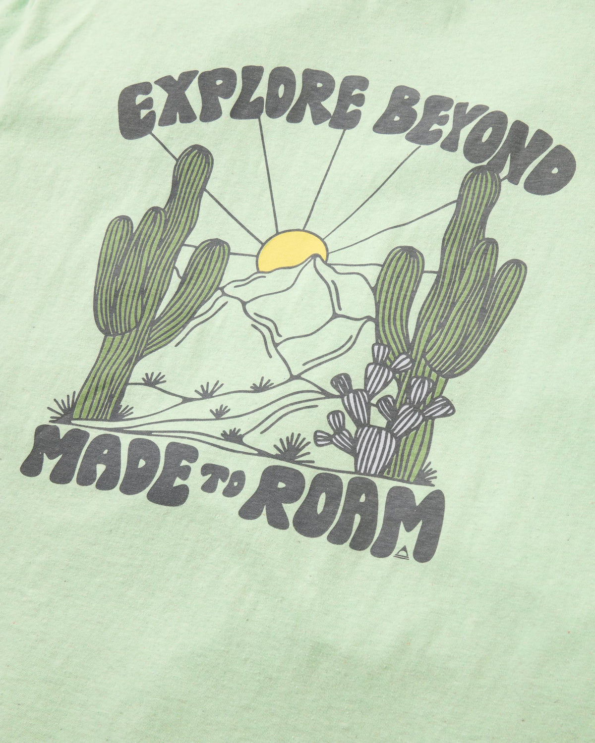Explore Beyond T-Shirt - Seafoam Marl - Flatlay