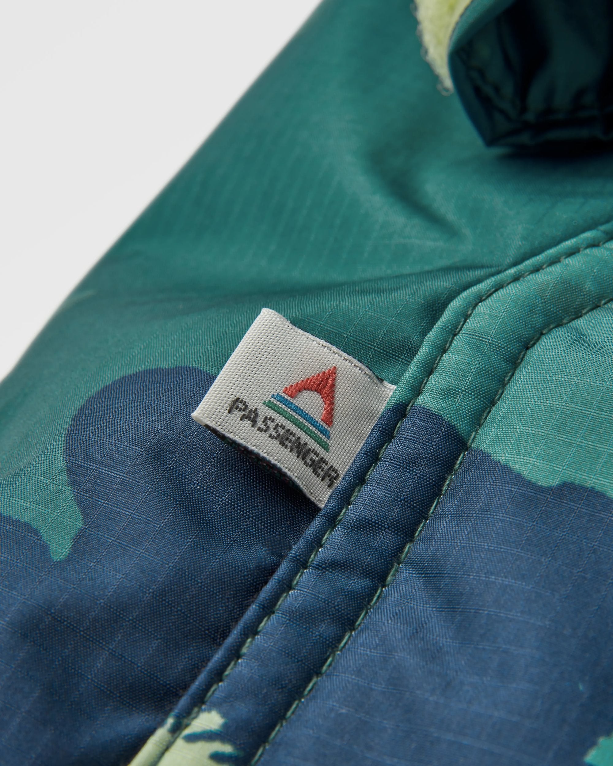 Waves Recycled Sherpa Lined Changing Robe - Alpine Camo Rain Forest - Flatlay