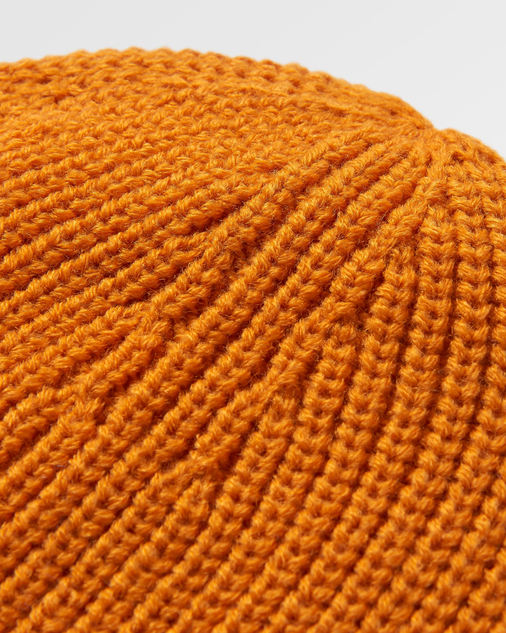 Compass Recycled Beanie - Sunrise Orange - Flatlay