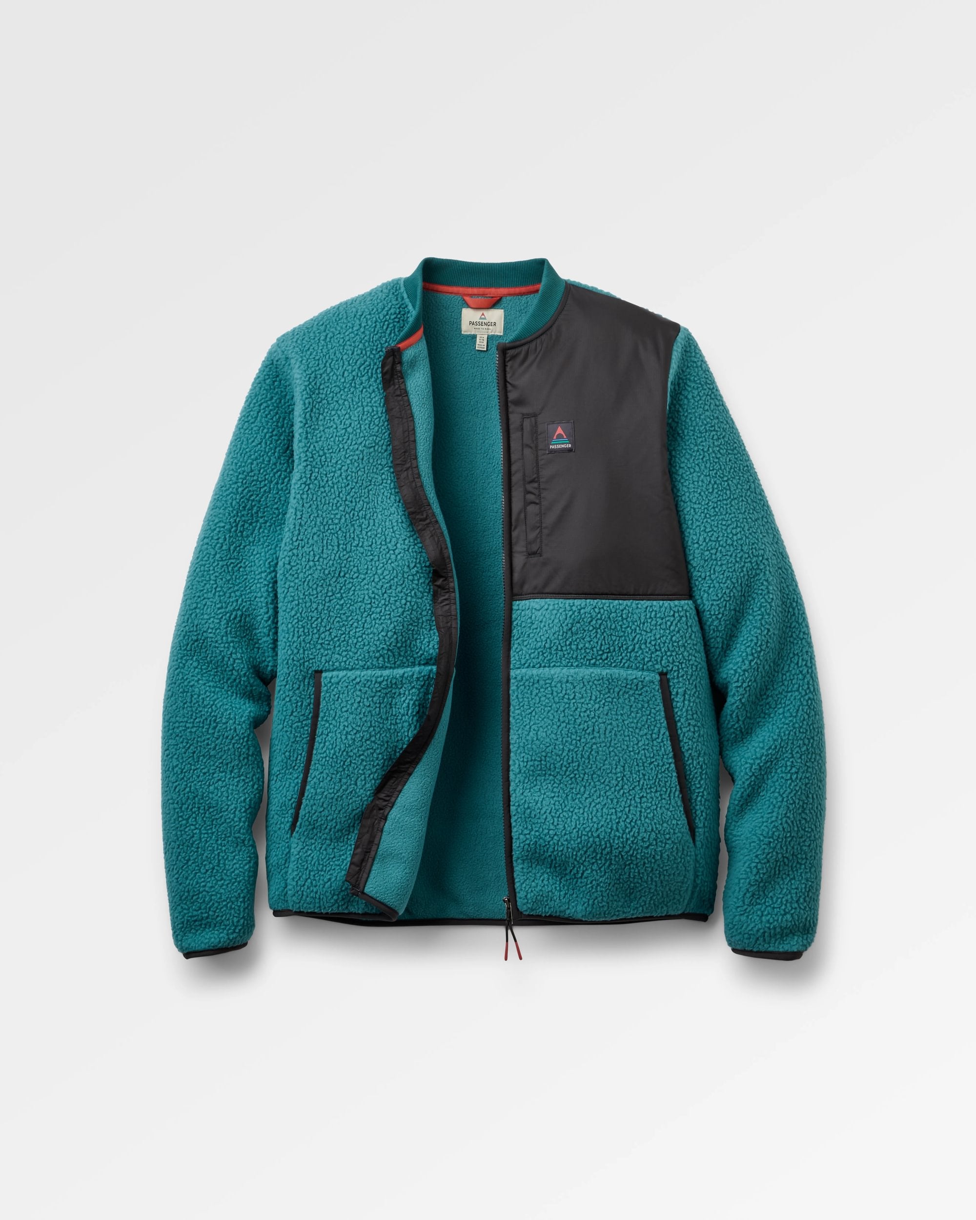 Reconnect Recycled Sherpa Fleece - Mediterranean - Flatlay