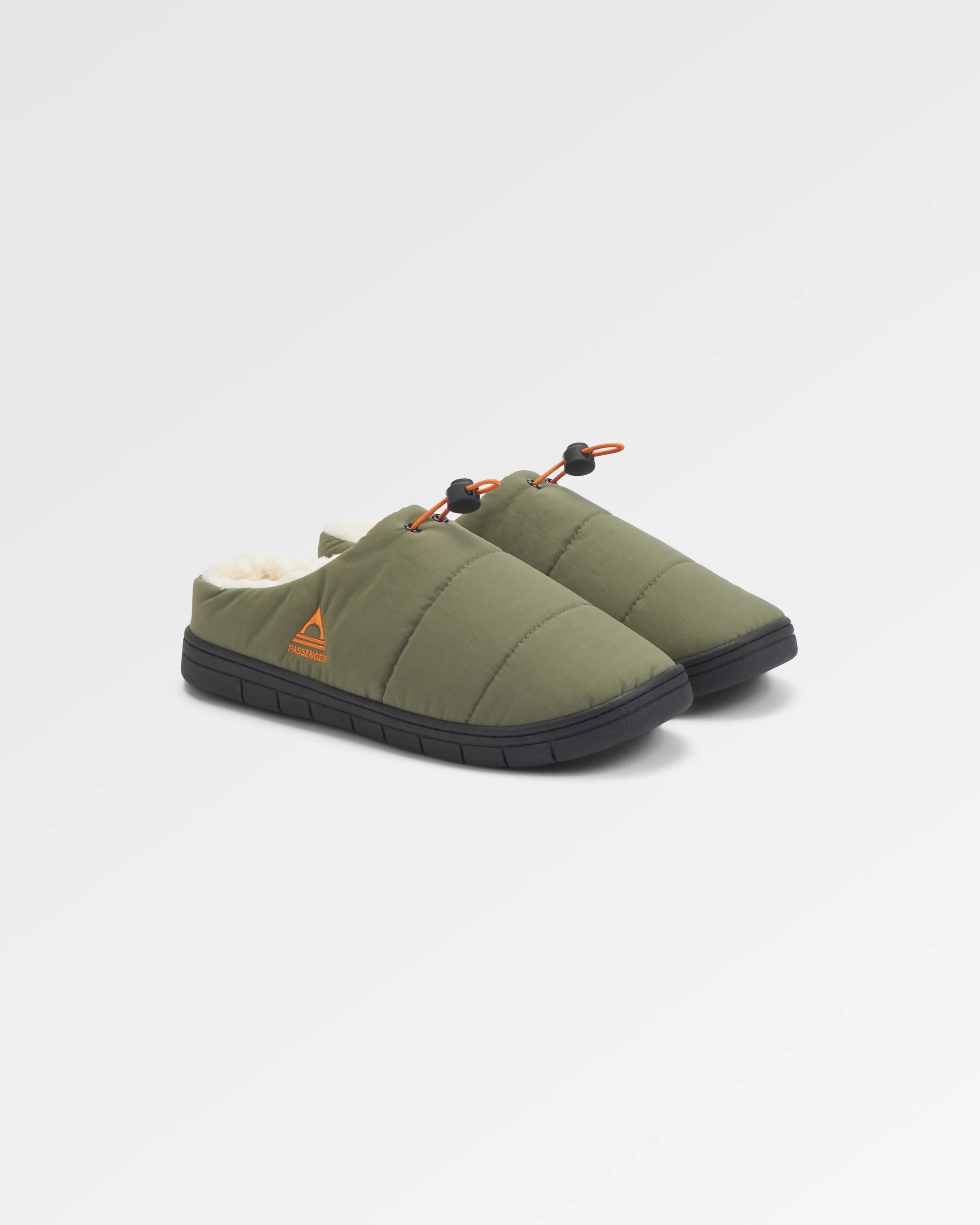 Step Out Men's Slipper - Dusty Olive - Flatlay