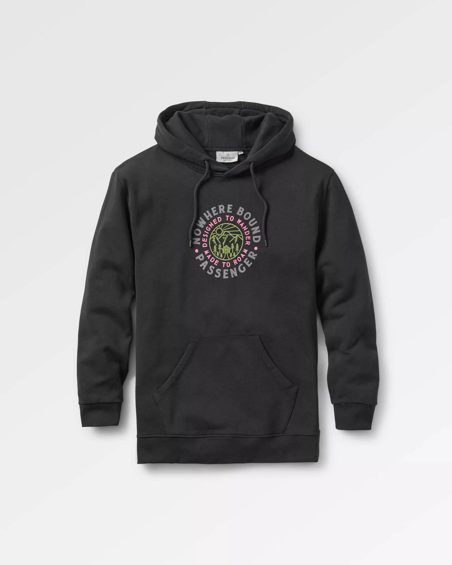 In The Woods Hoodie - Black - Flatlay