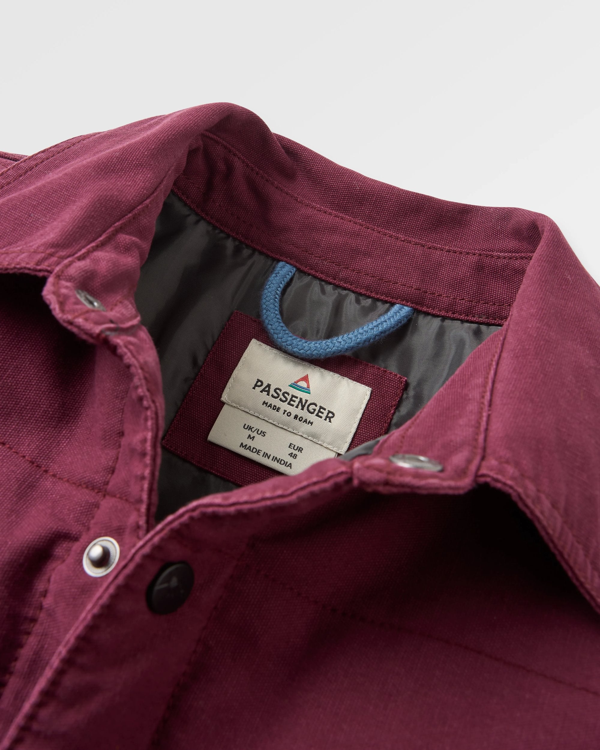 Taranaki Canvas Quilted Overshirt - Fig - Flatlay