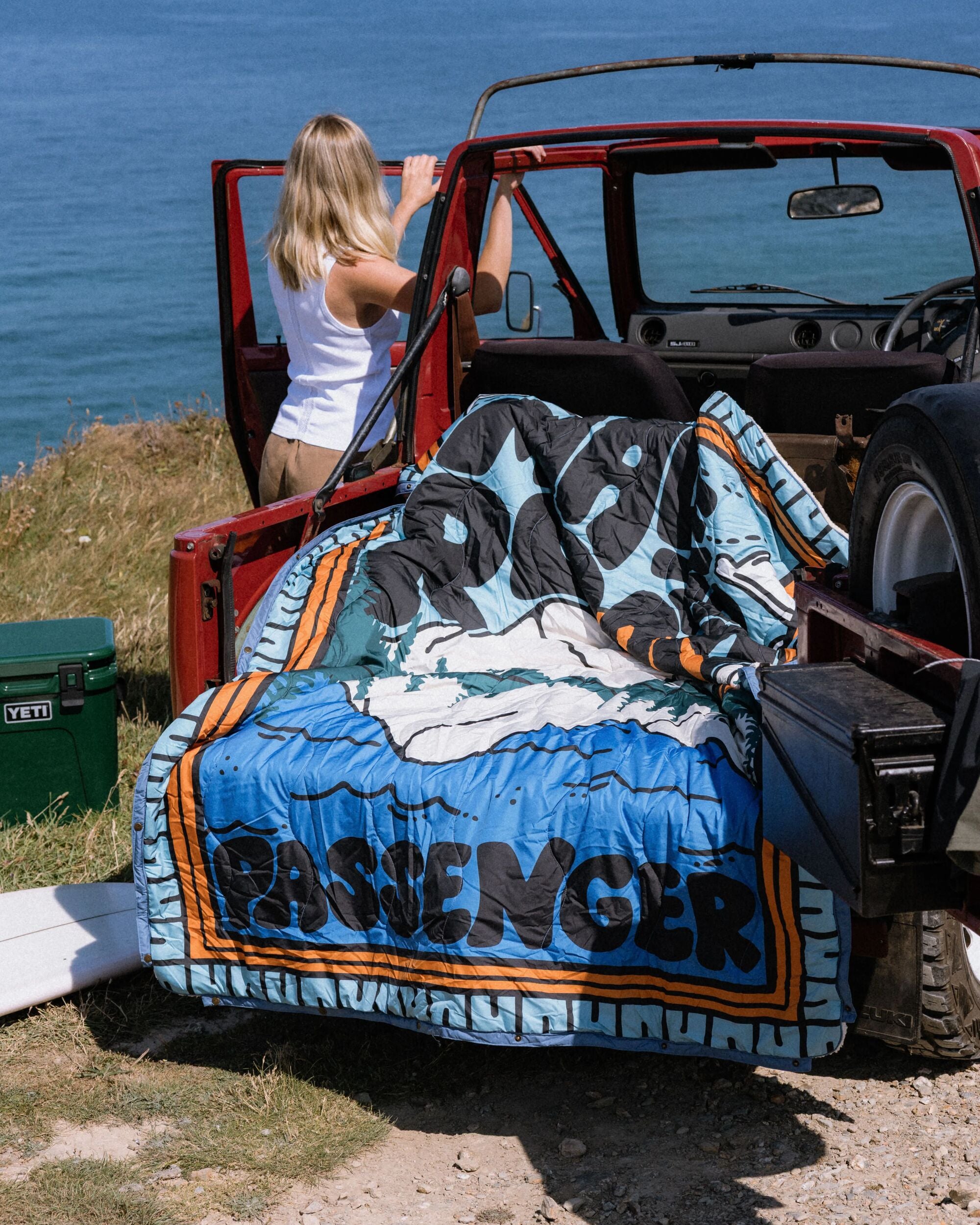 Cabin Sherpa Blanket - Reflect - Lifestyle