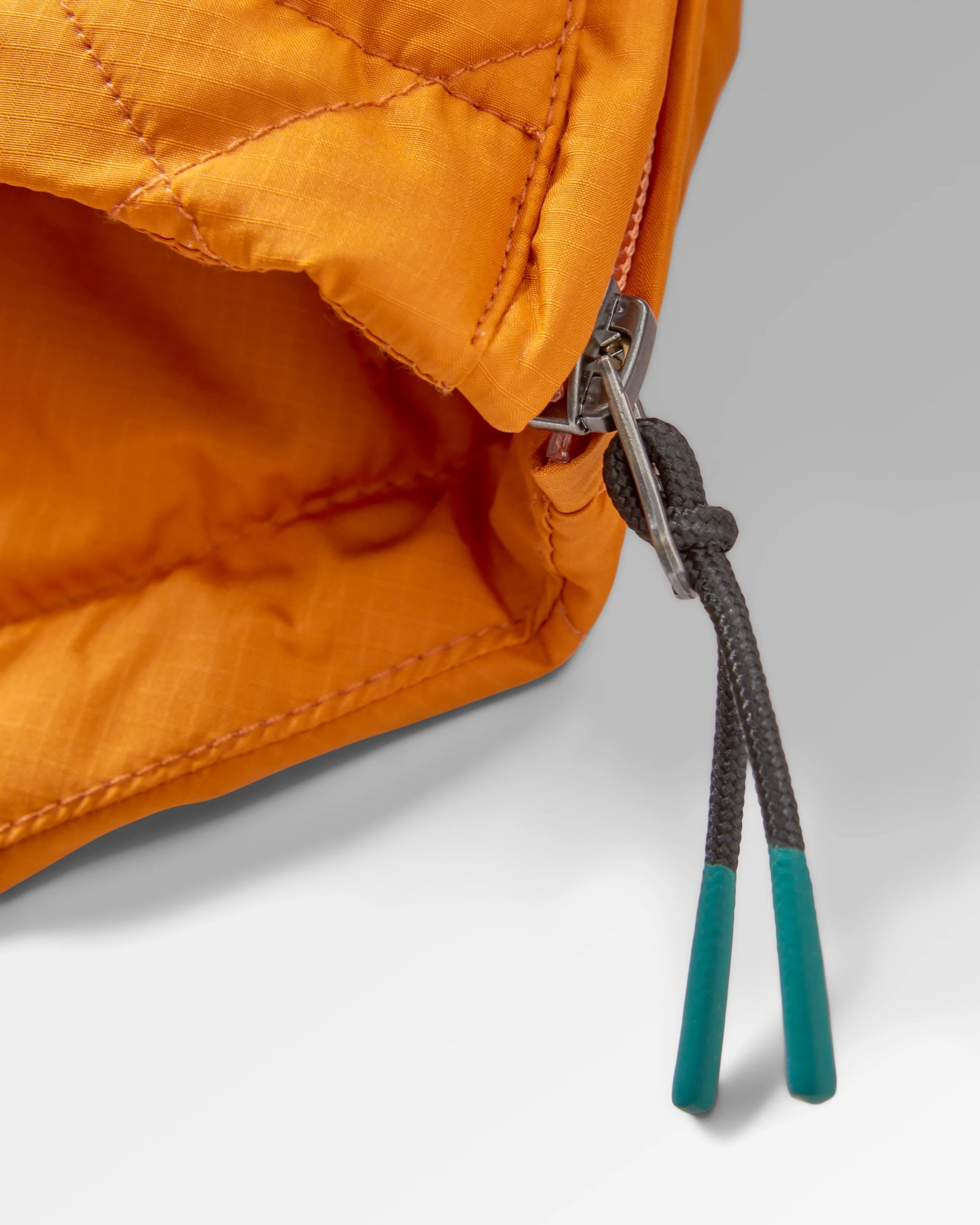 Ocean Recycled Insulated 1/2 Zip Jacket - Sunrise Orange - Flatlay