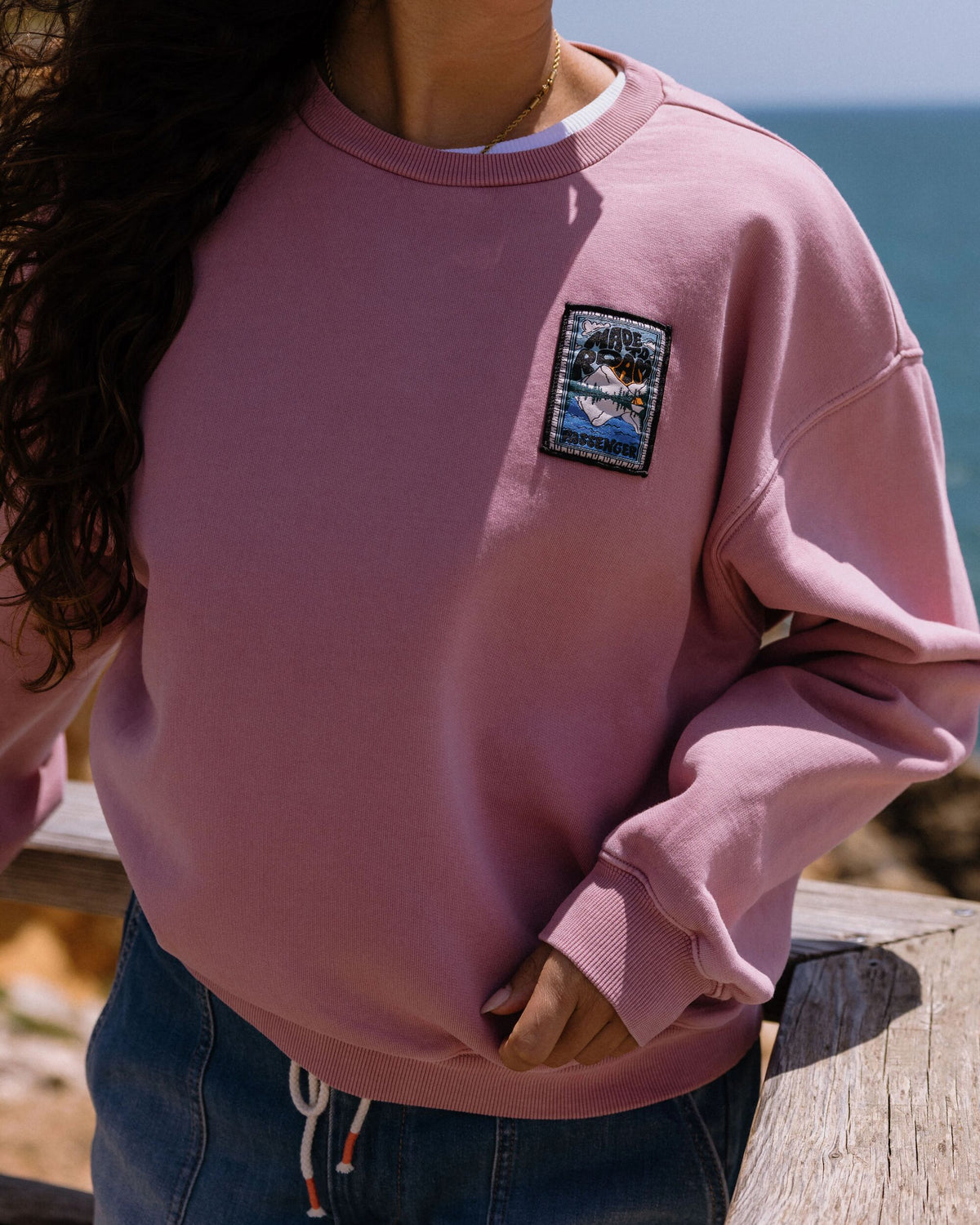 Downtime Heavyweight Sweatshirt - Pink Haze - Lifestyle