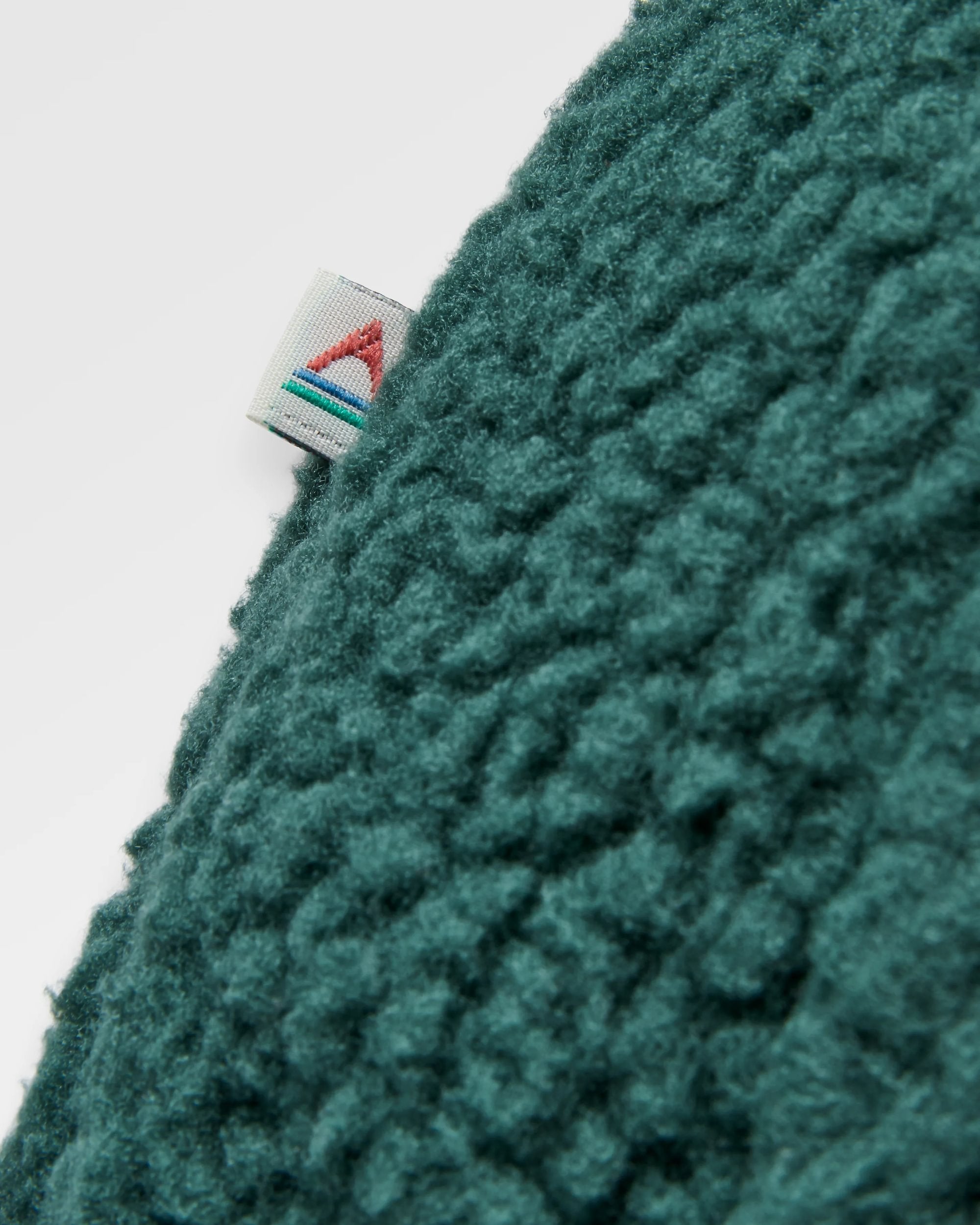 Reconnect Recycled Sherpa Fleece - Dark Fern - Flatlay