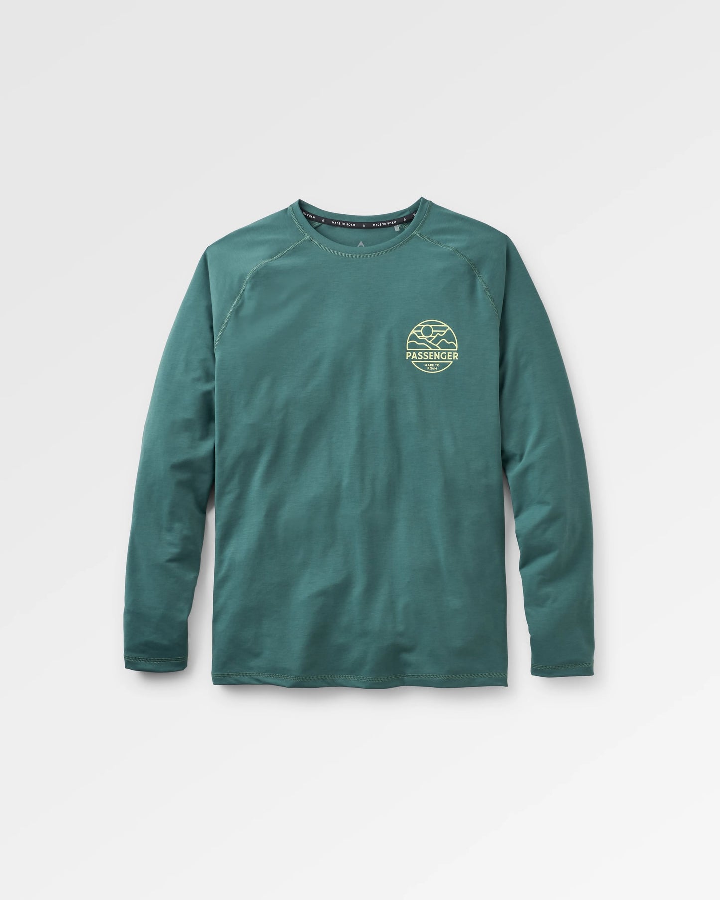 Sedona Recycled Active LS T-Shirt - Deep Ocean - Flatlay