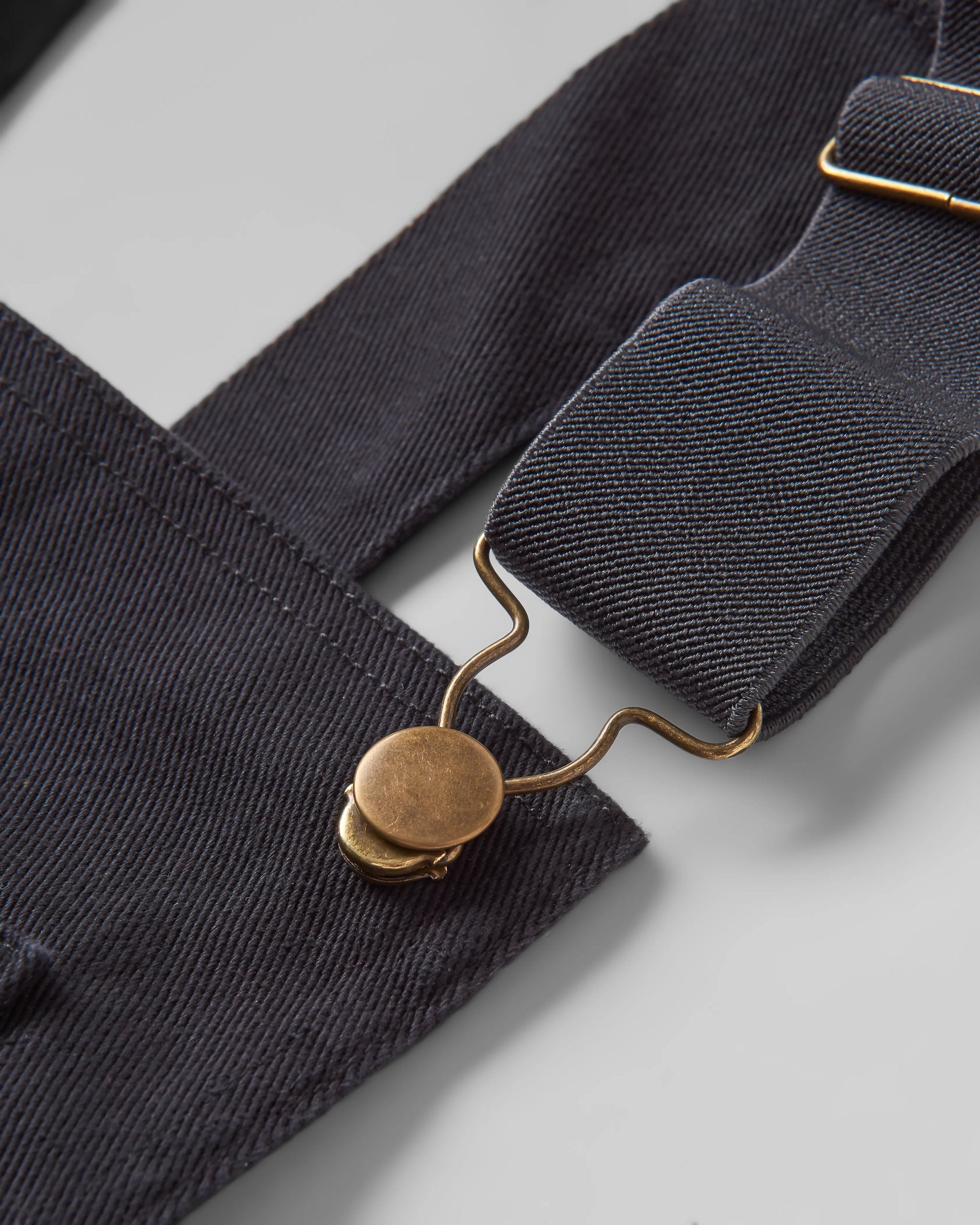 Shuffle Organic Cotton Dungarees - Black - Flatlay