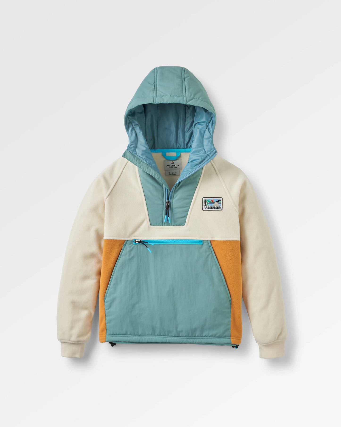 Alexander 2.0 Recycled Hooded Polar Fleece - Birch - Flatlay