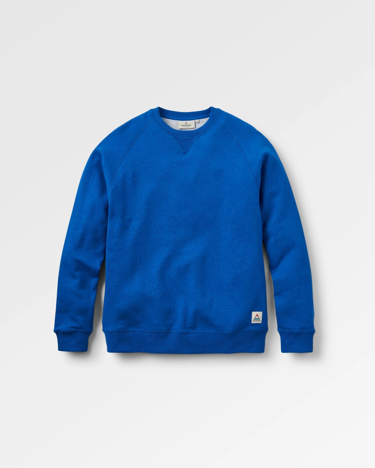 Heritage Recycled Cotton Sweatshirt - Azure Blue Marl - Flatlay