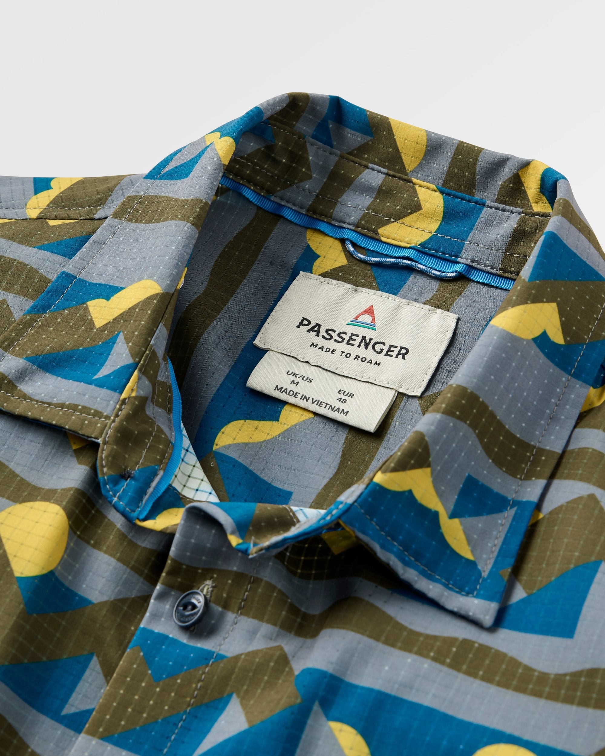 365 Recycled Active Shirt - Views Dark Olive - Flatlay