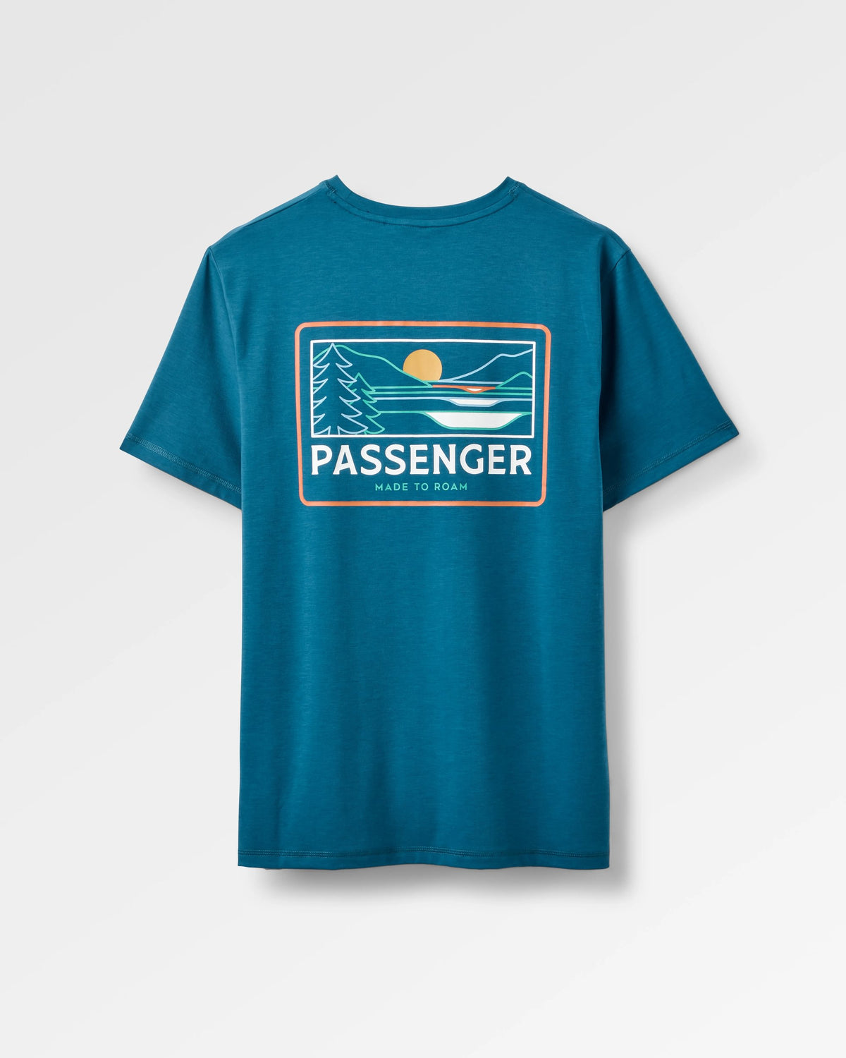 Roamer Men's Drirelease® Active T-Shirt - Tidal Blue - Flatlay