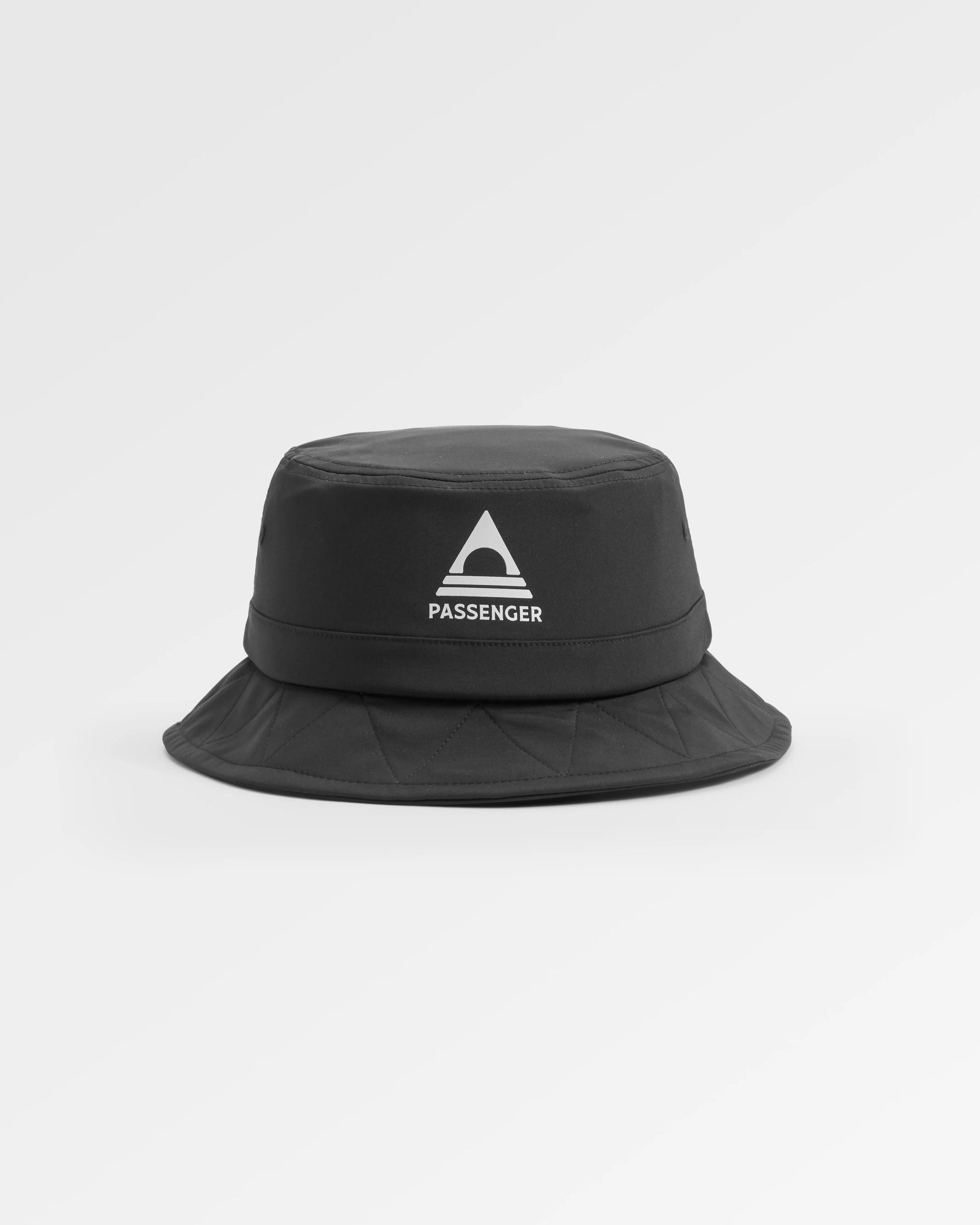 Shaded Organic Bucket Hat 2.0 - Black - Flatlay