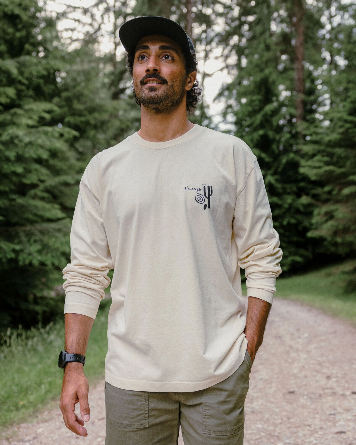 Roam Further Relaxed Fit LS T-Shirt - Birch - Lifestyle