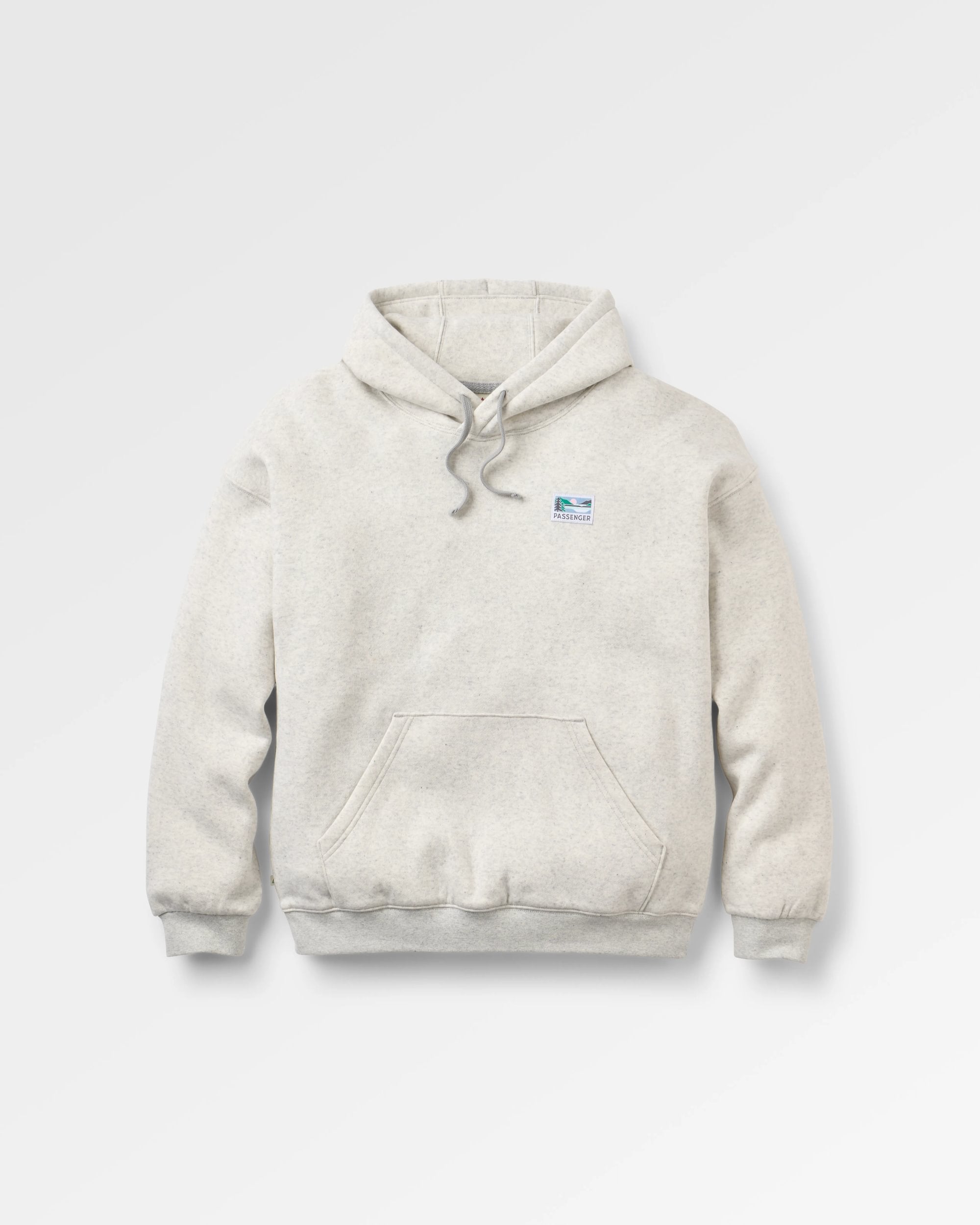 Legacy Hoodie - Light Grey Marl - Flatlay