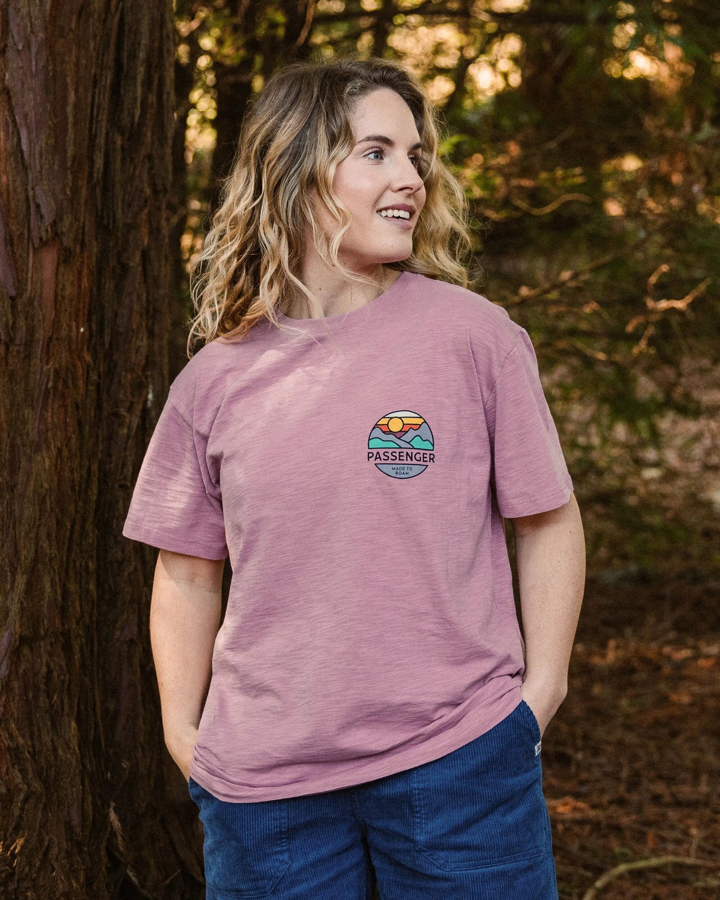 Laidback Recycled Cotton T-Shirt - Pink Haze - Lifestyle