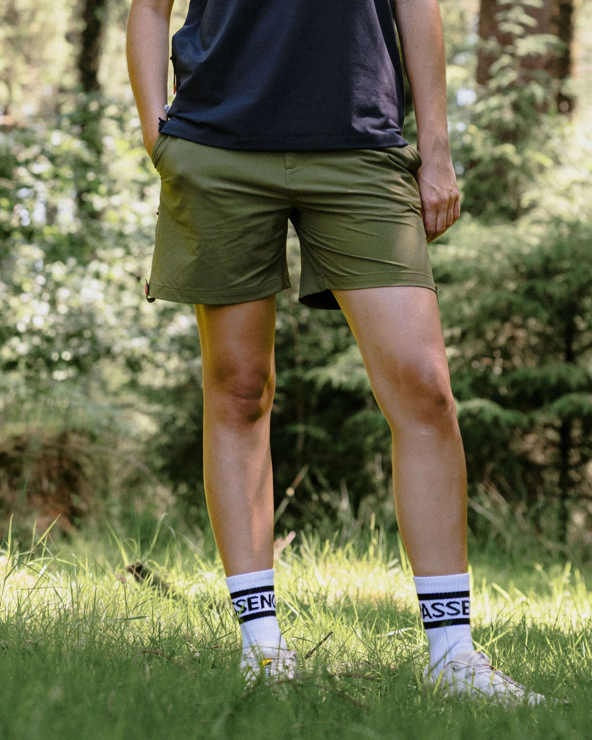 365 Trail Roll Up Short - Khaki - Lifestyle