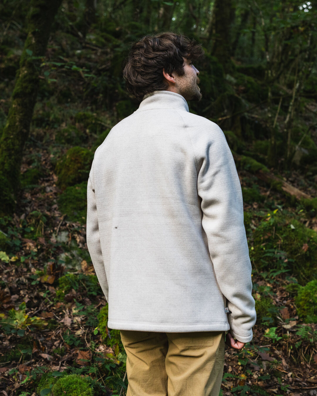 Men's Incline Recycled Polartec® Fleece - Vintage White - Lifestyle - Male