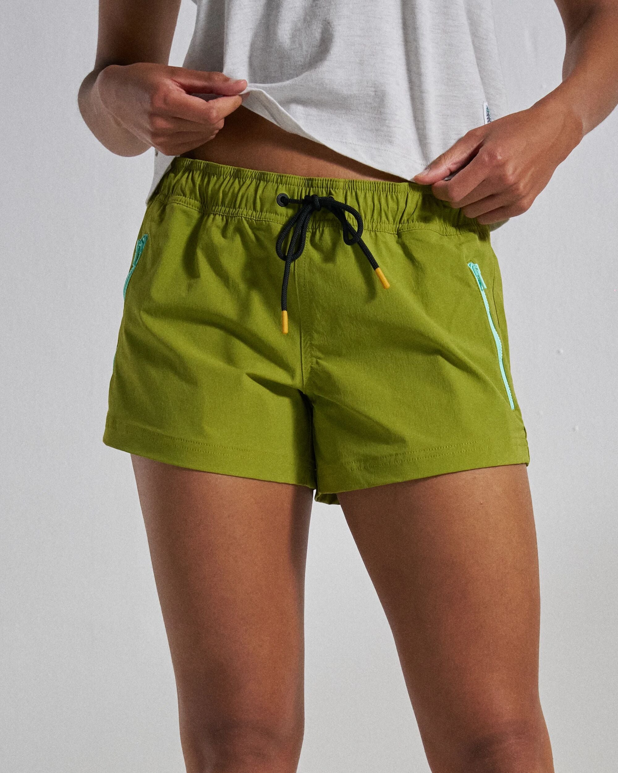 Way Out Netplus® All Purpose Short - Tea Green - Studio Model