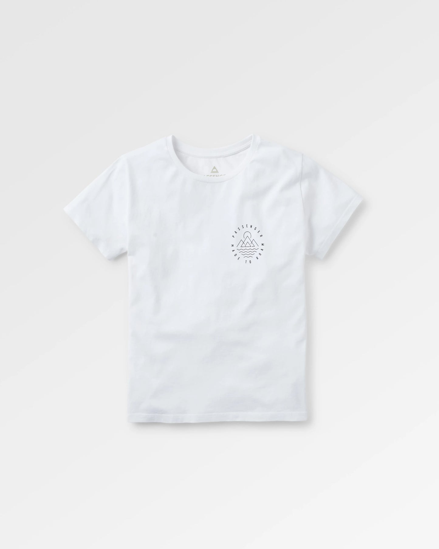 Remote Recycled Cotton T-Shirt - White - Flatlay