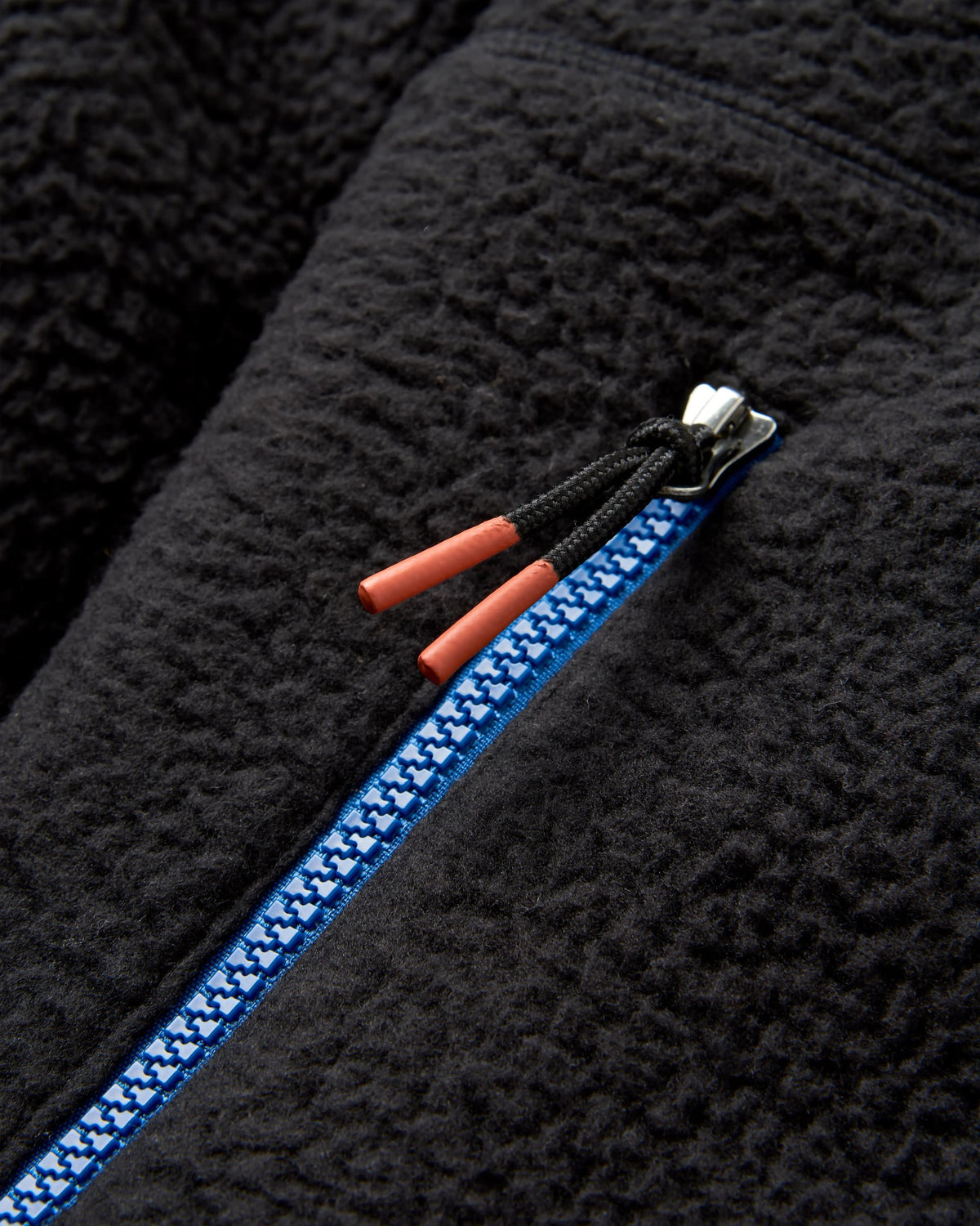 Maine 1/2 Zip Sherpa Fleece - Black - Flatlay