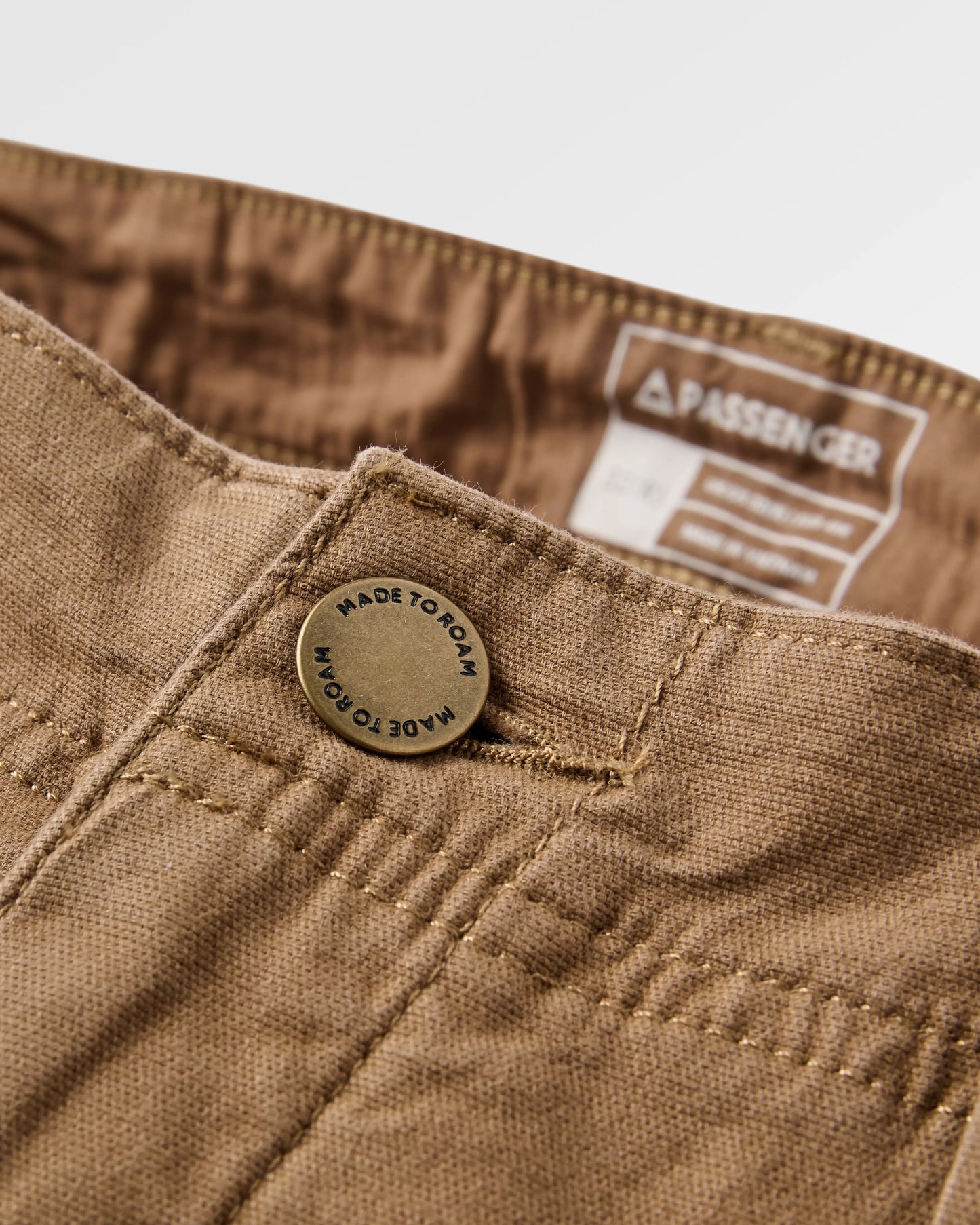 Lakeside Cargo Trouser - Caramel - Flatlay