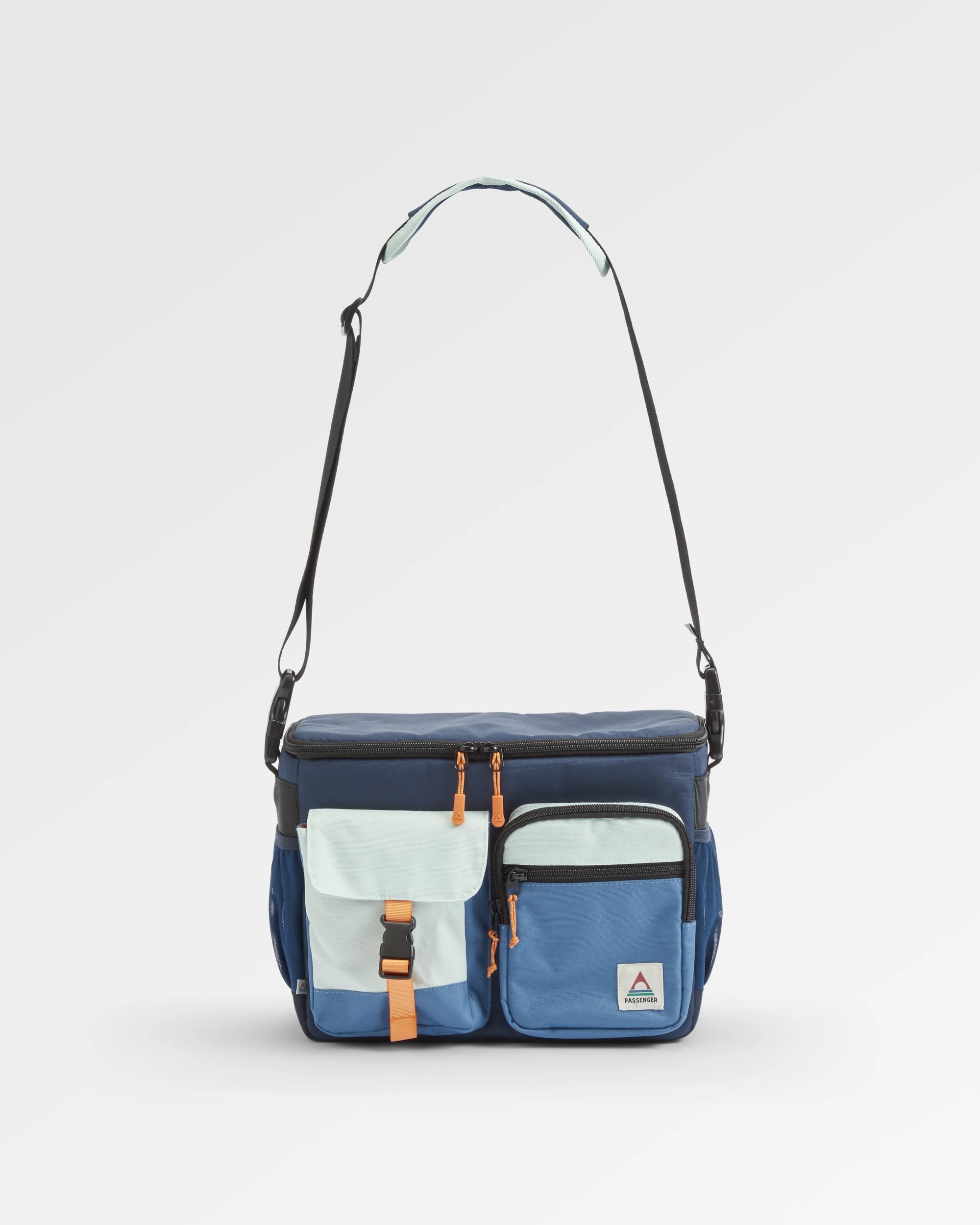 Boondocker Recycled Camera Bag - Rich Navy/Surf Spray/Moonlight Blue - Flatlay