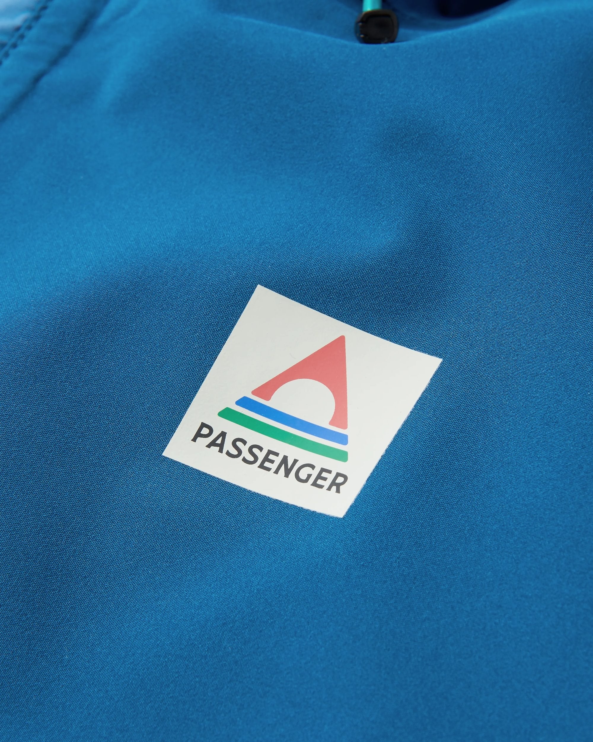 Downpour Recycled Waterproof Jacket - Tidal Blue/Blue Steel - Flatlay