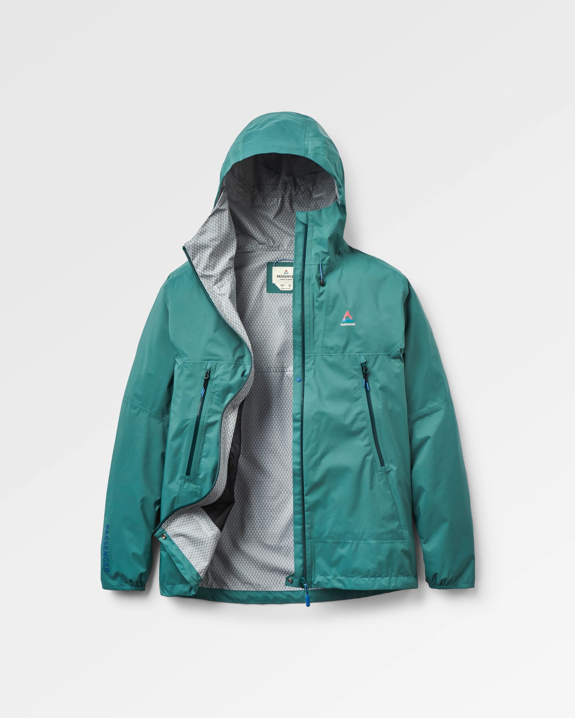 Trailscape Light Men's Waterproof Jacket - Deep Ocean - Flatlay
