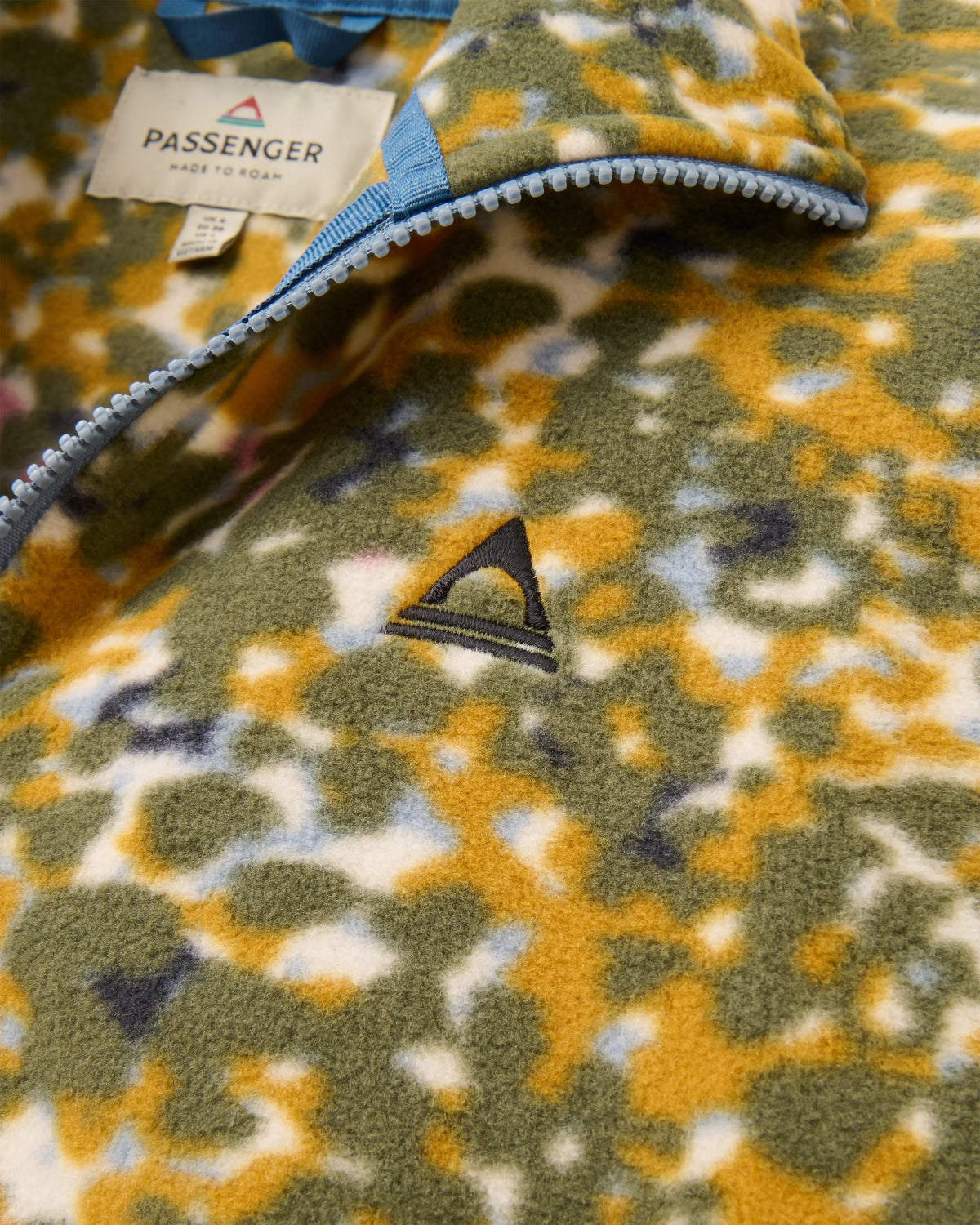 Ayla Micro Polartec® Fleece - Powder Camo Dusty Olive - Flatlay