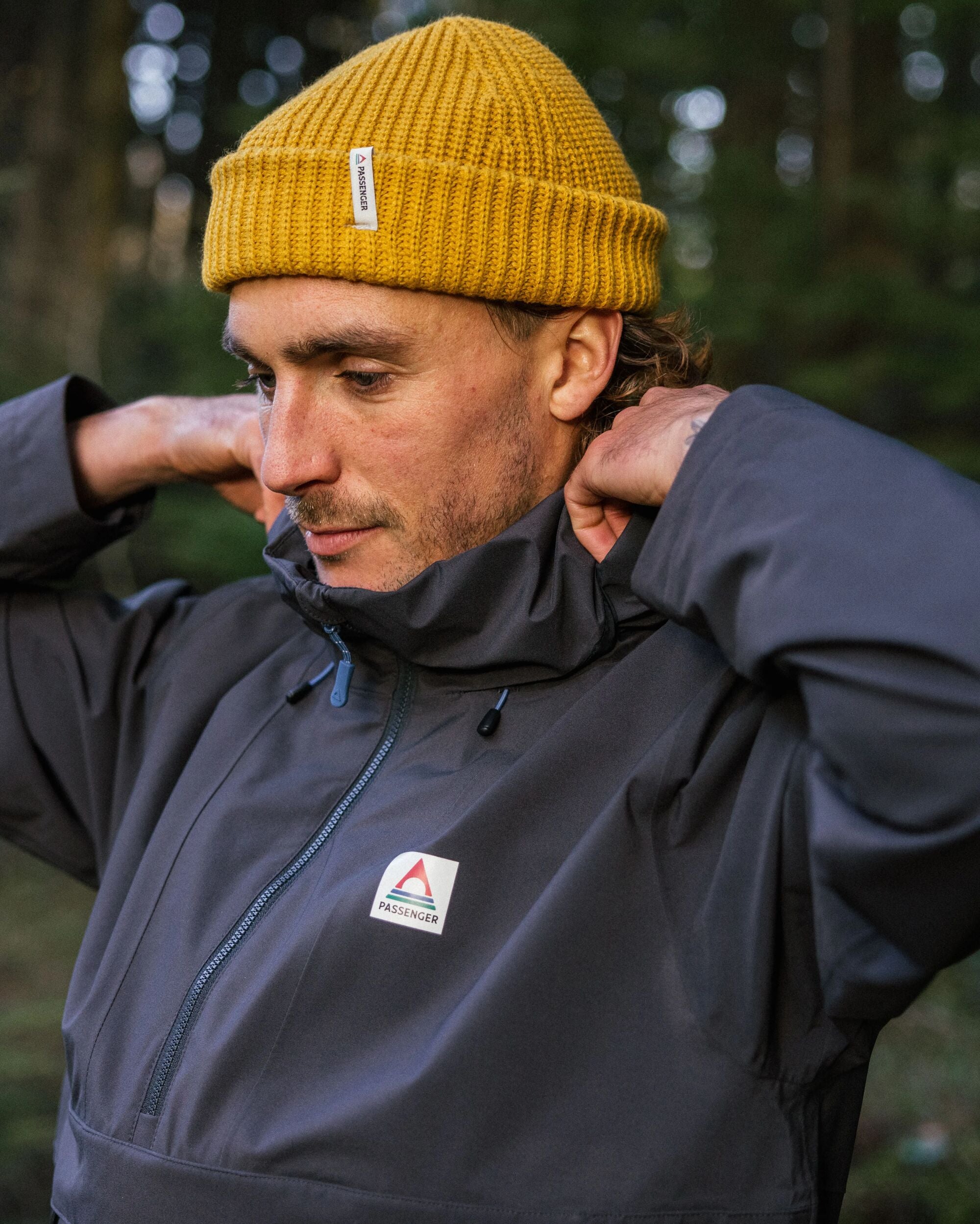 Diablo Waterproof Anorak - Faded Black - Lifestyle