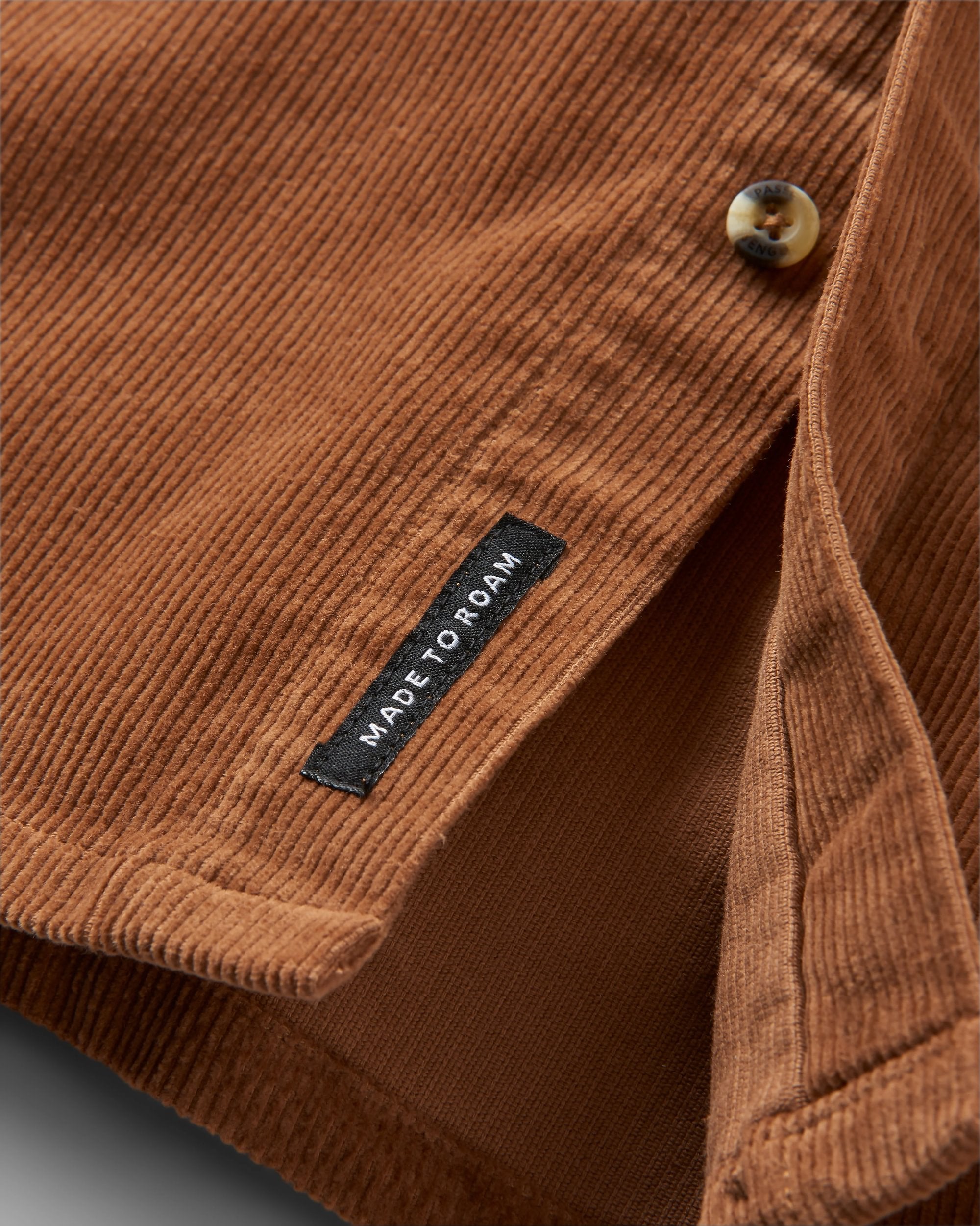 Backcountry Cord Shirt - Toffee - Flatlay