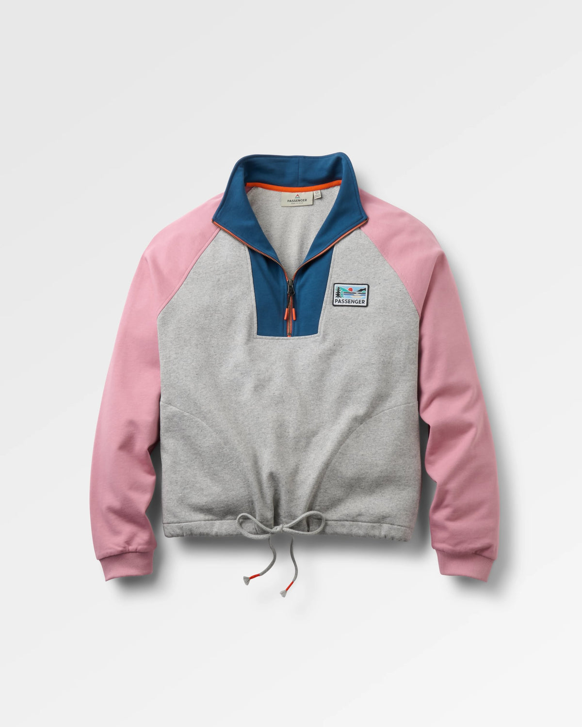 Jazz Womens Smock Sweatshirt - Grey Marl - Flatlay