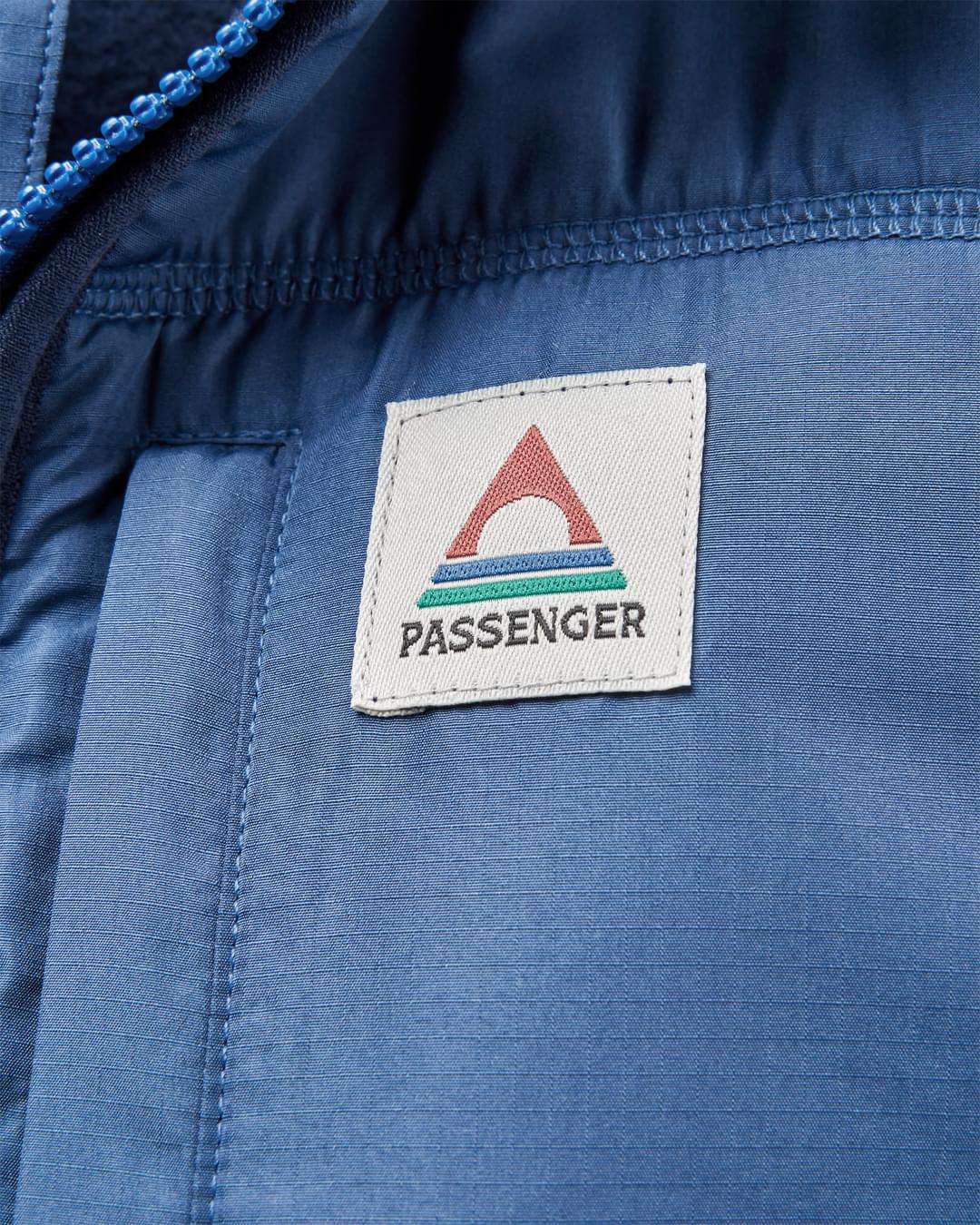 Offgrid 1/2 Zip Recycled Sherpa Fleece - Rich Navy - Flatlay