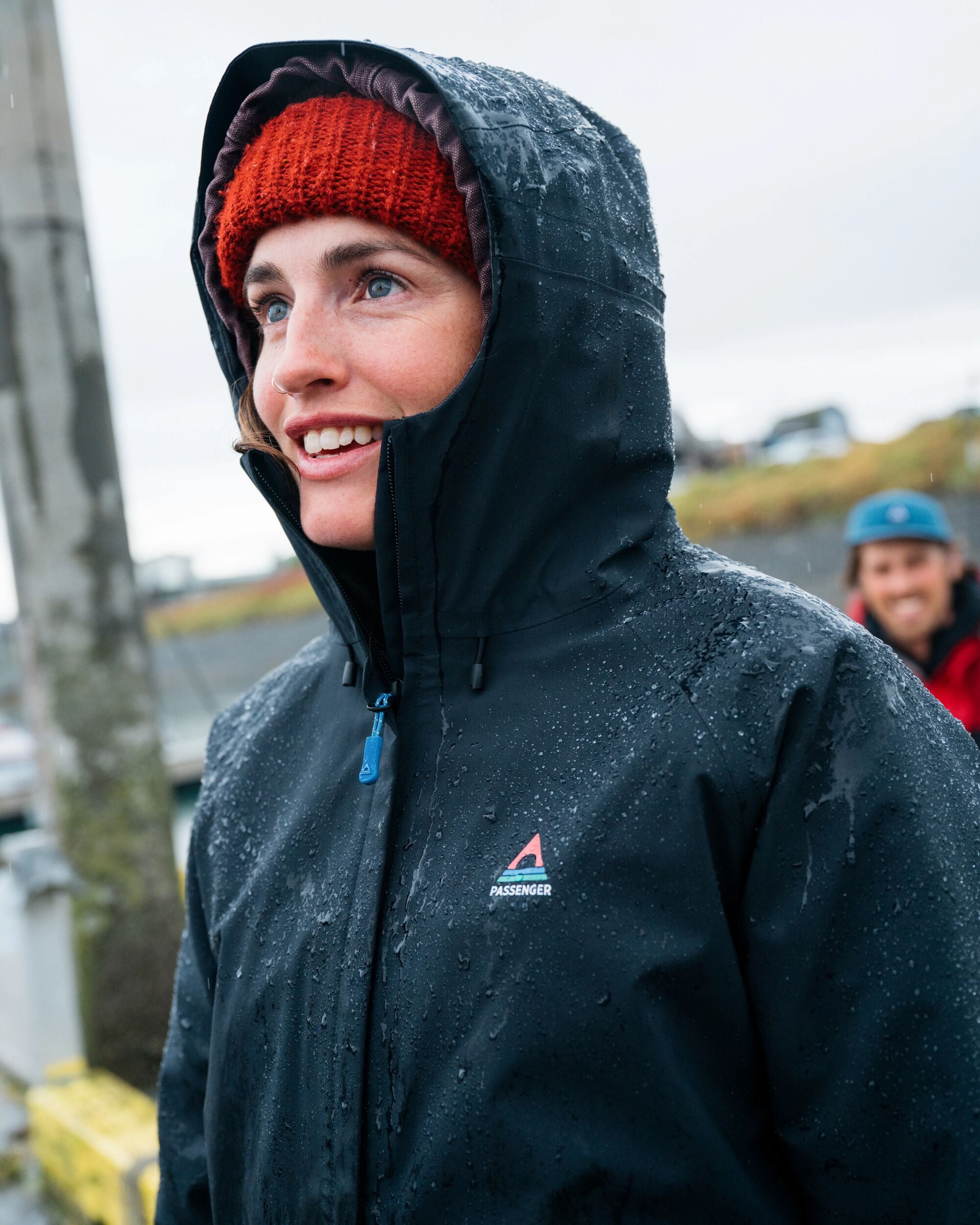 Five Element Recycled Waterproof Jacket - Black - Lifestyle