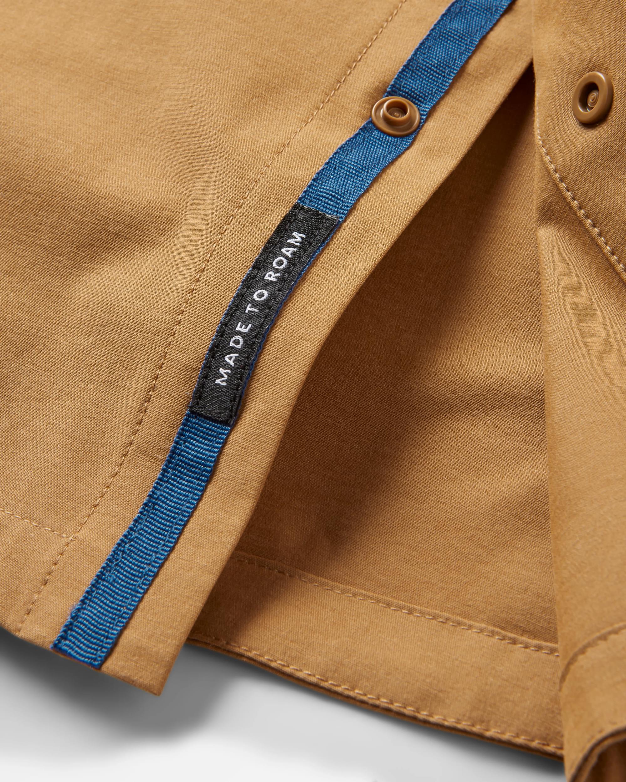 Traveller Stretch Shirt - Coconut - Flatlay