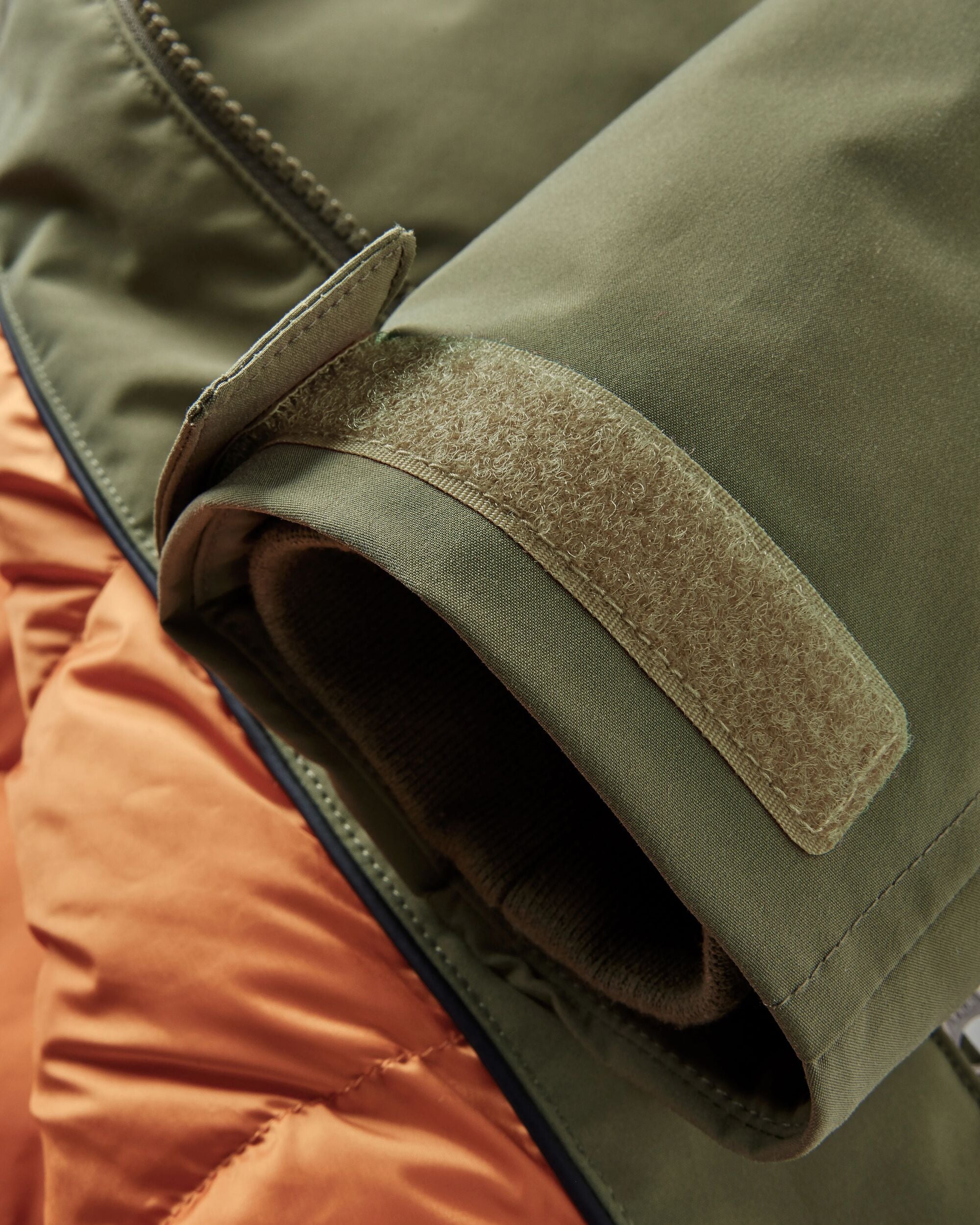 Alaska Recycled Insulated Parka - Khaki - Flatlay