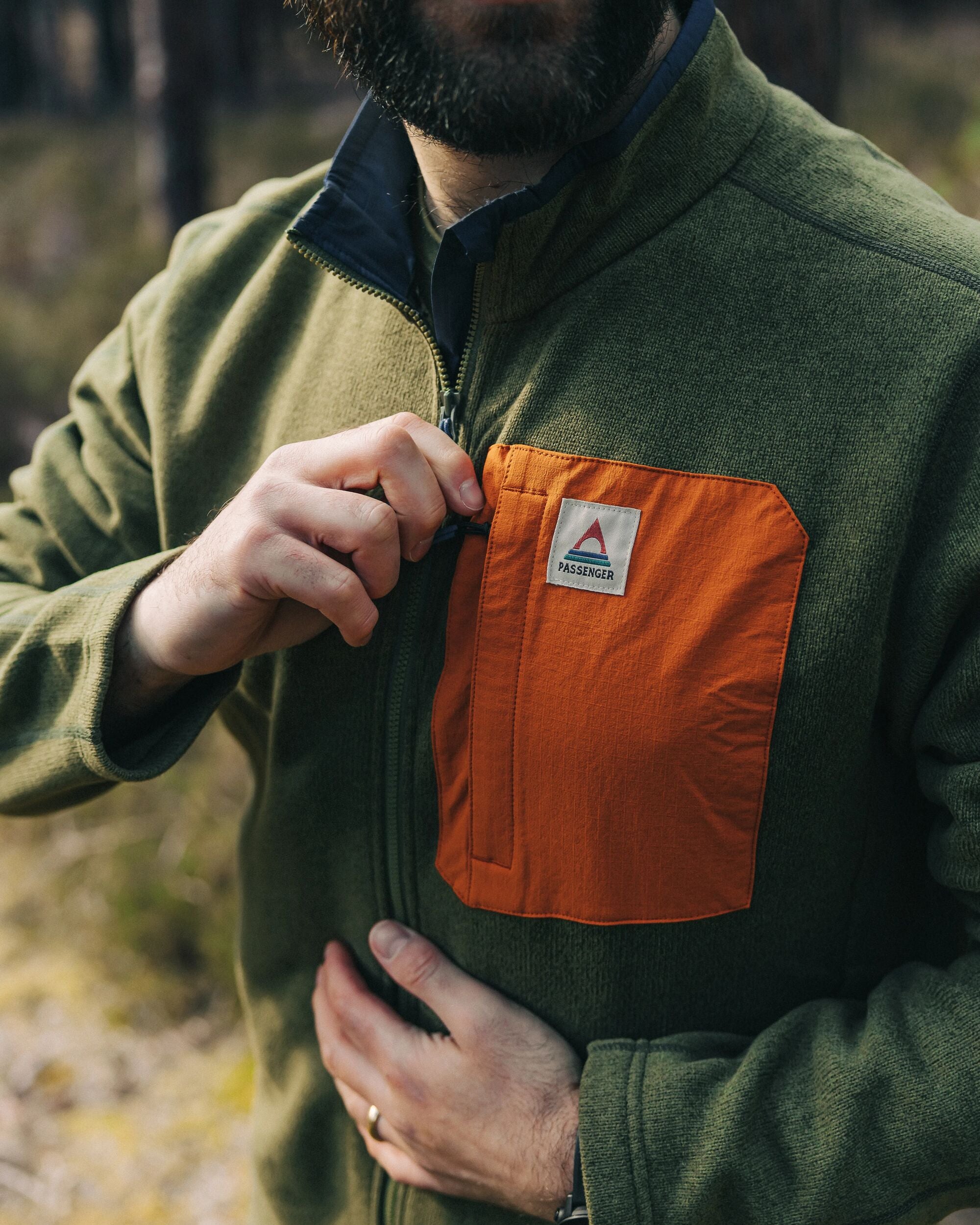 Hudson Recycled Polartec® Fleece - Khaki - Lifestyle